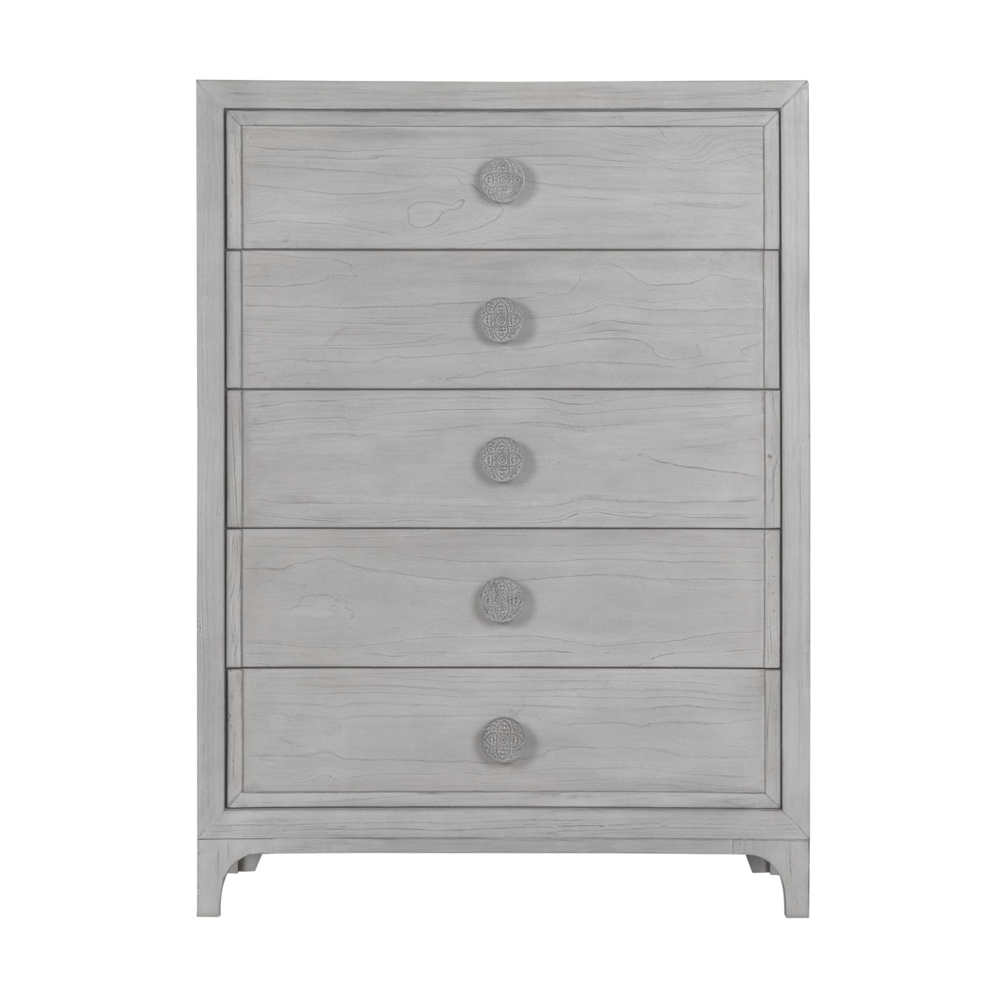 Modus Modus Modus Boho Chic Five-Drawer Chest in Washed White