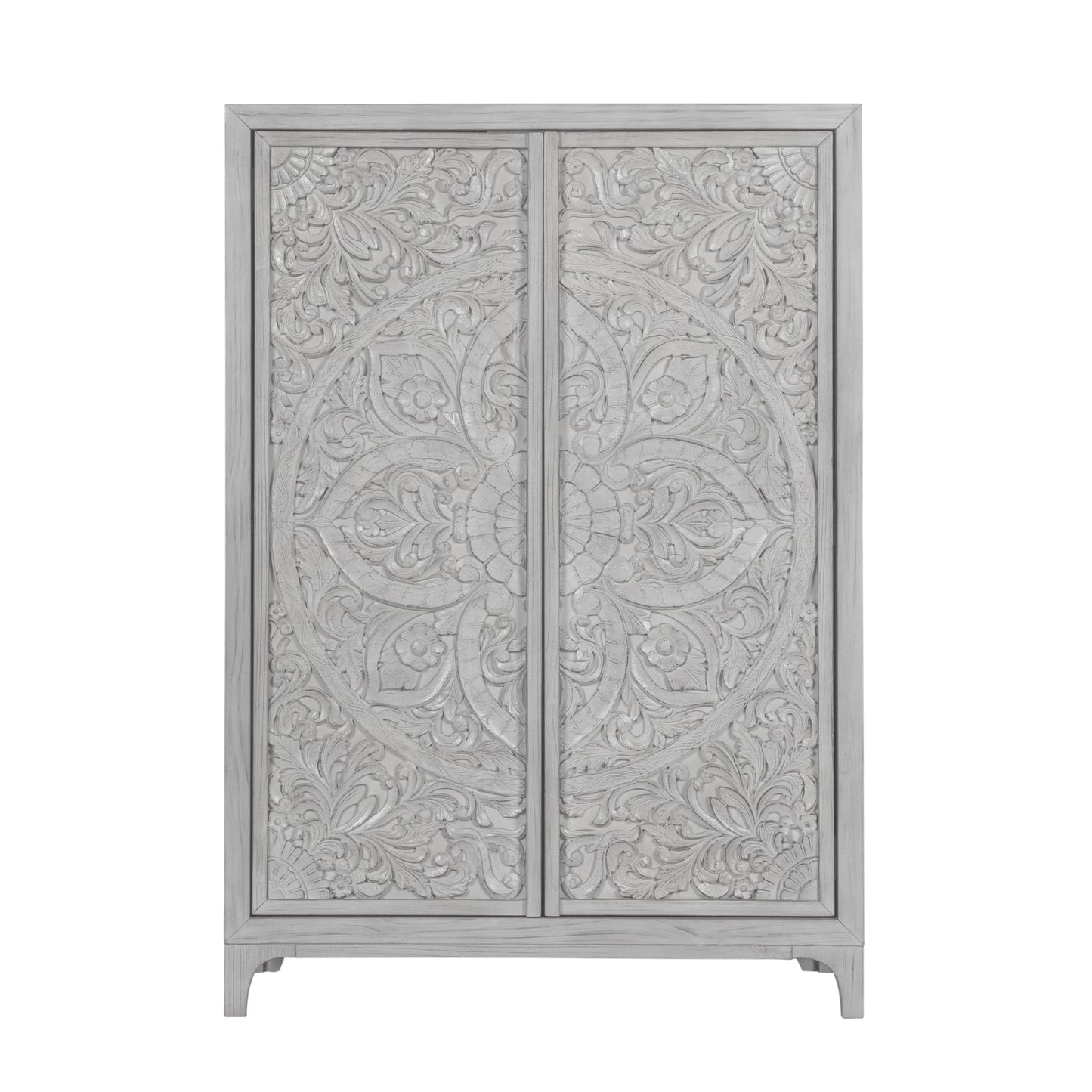 Modus Boho Chic Wardrobe Chest in Washed White