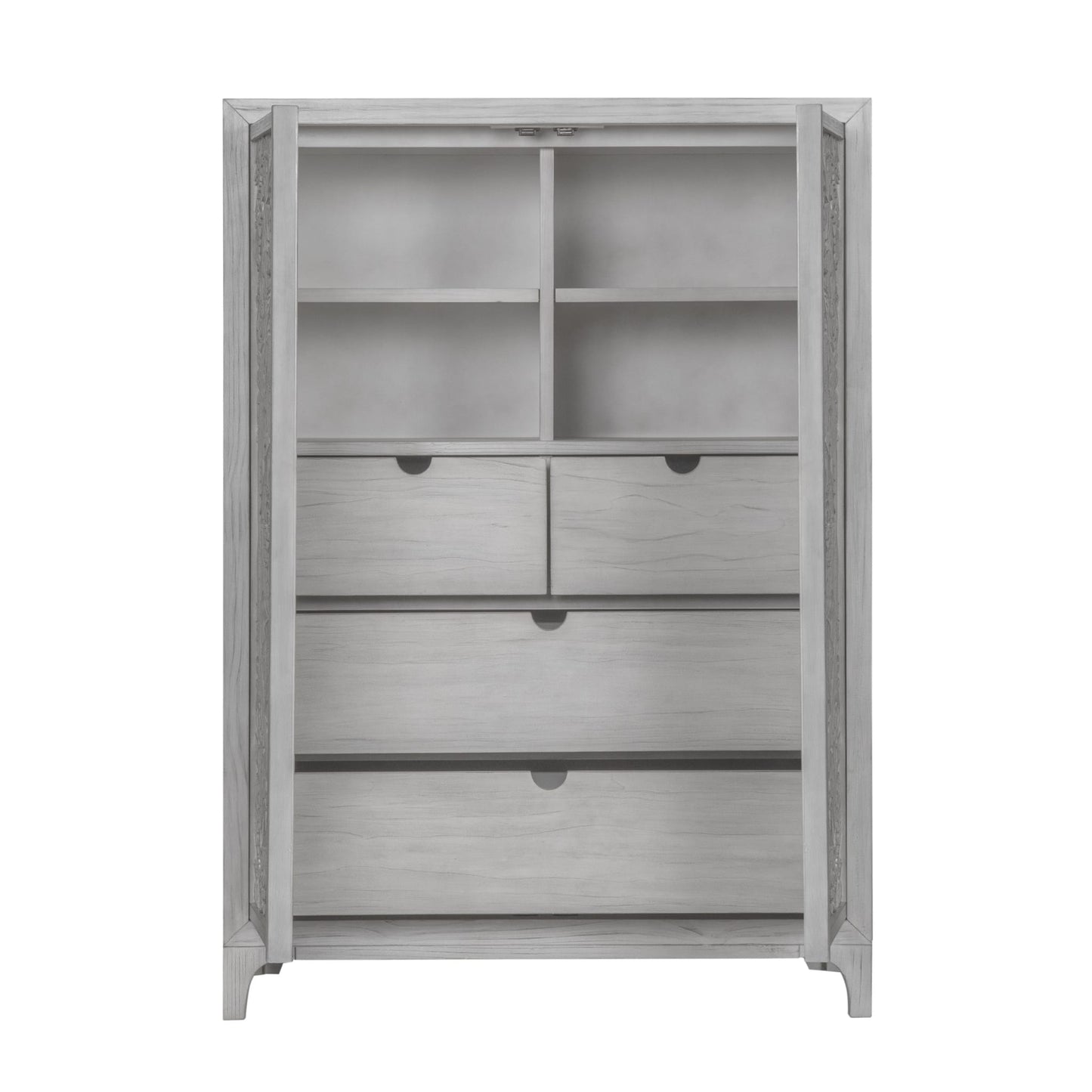Modus Boho Chic Wardrobe Chest in Washed White
