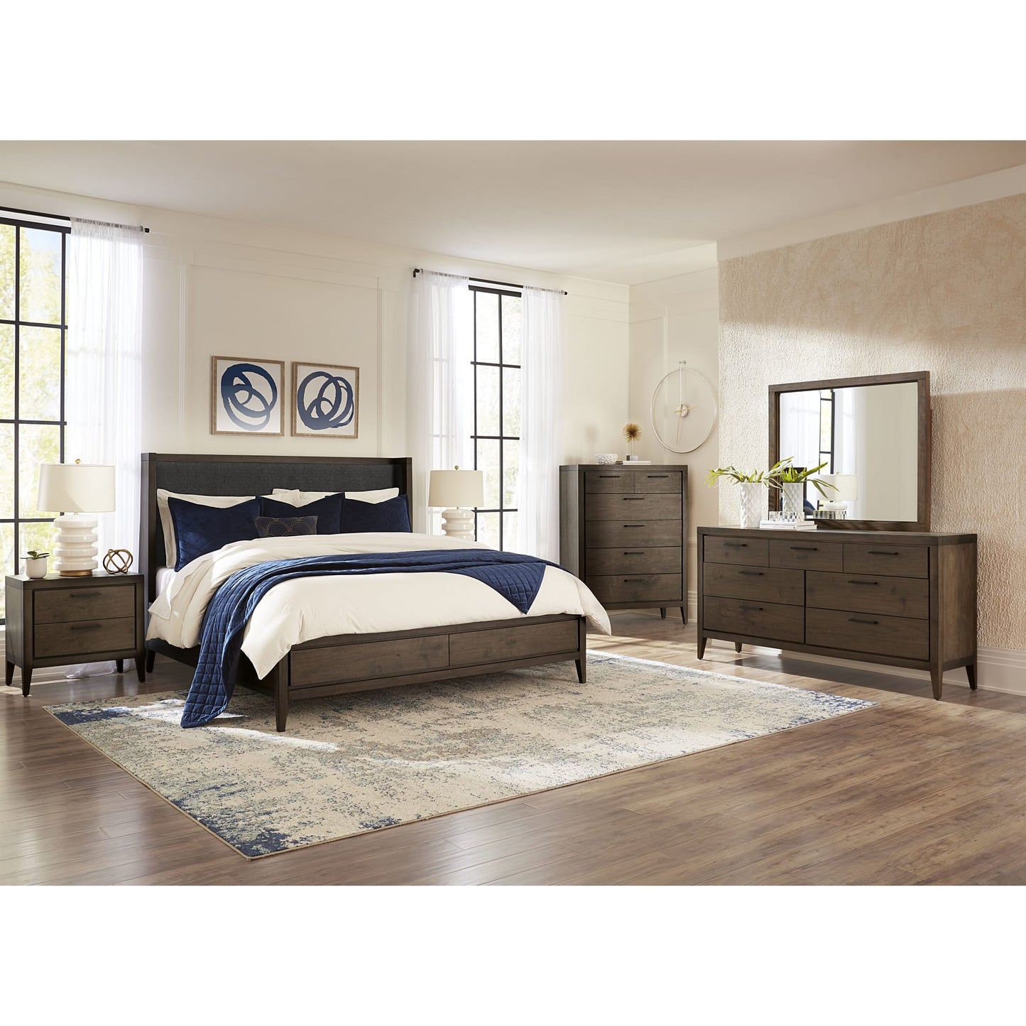 Modus Modus Modus Boracay Five Drawer Walnut Chest in Wild Oats Brown