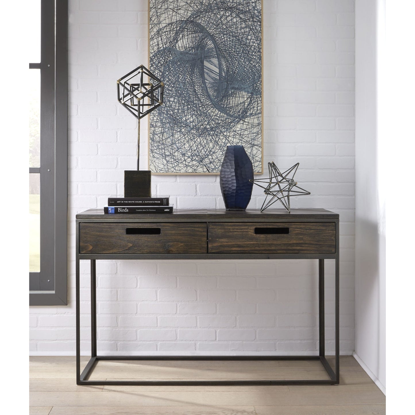 Modus Bradley Two-Drawer Console Table in Double Fudge