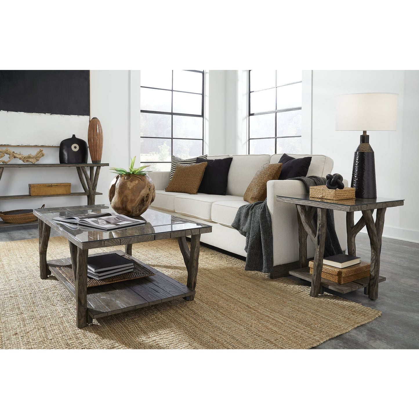 Modus Bridger Console Table in Chalet