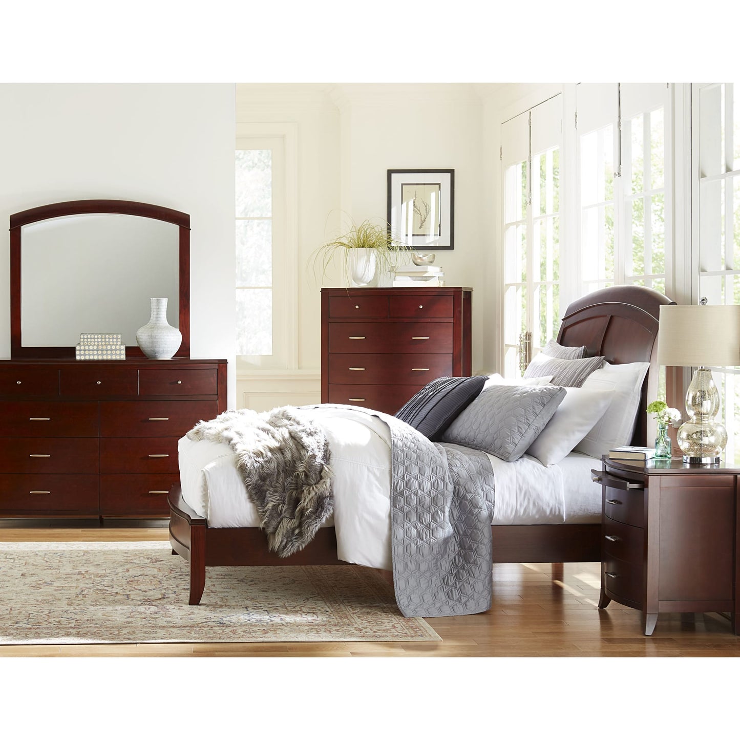 Modus Brighton Nine Drawer Dresser In Cinnamon