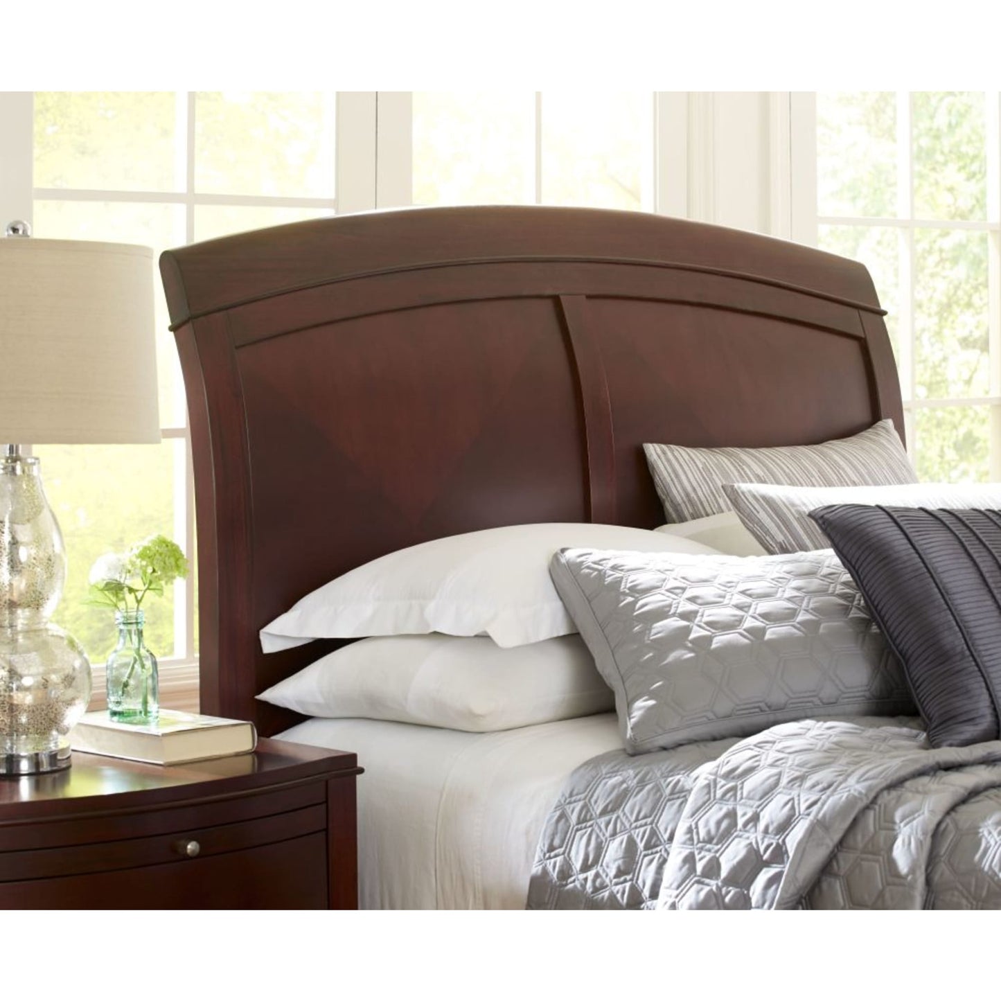 Modus Brighton Wood Sleigh Bed in Cinnamon