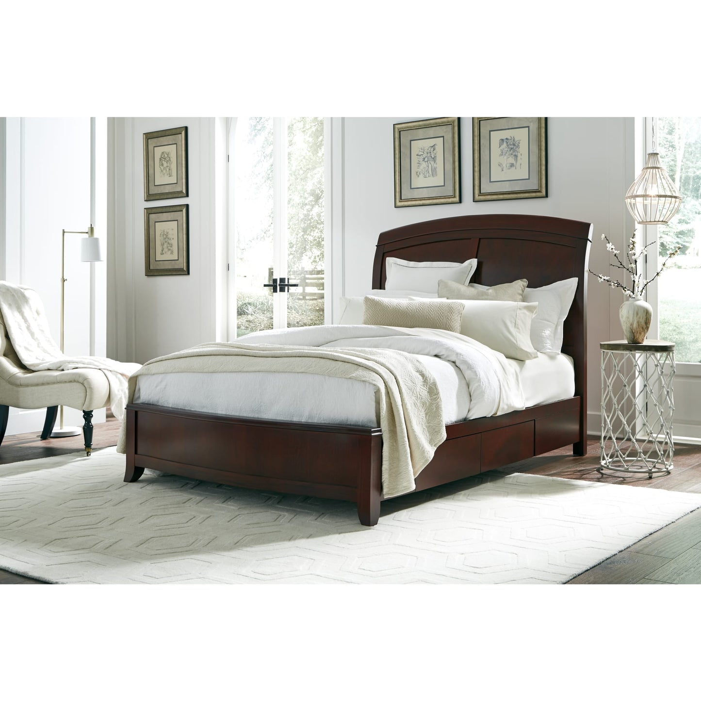 Modus Brighton Wood Storage Bed in Cinnamon