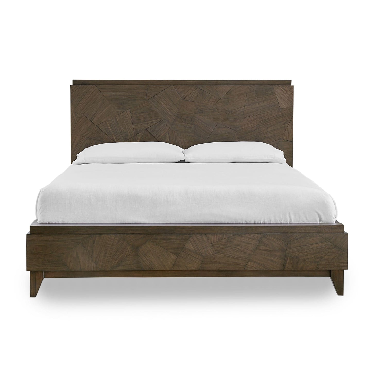 Modus Broderick Wood Panel Bed in Wild Oats Brown