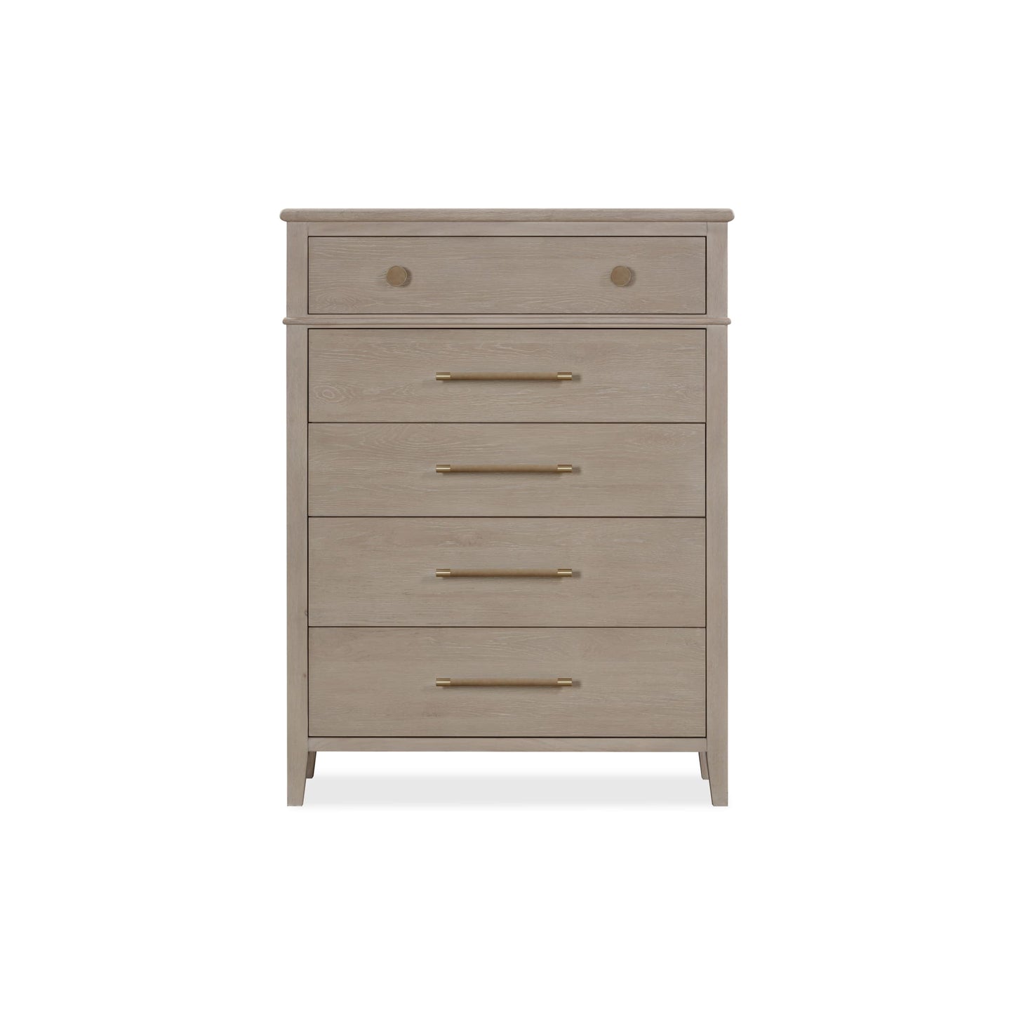 Modus Modus Modus Camden Five Drawer Oak Wood Chest in Chai