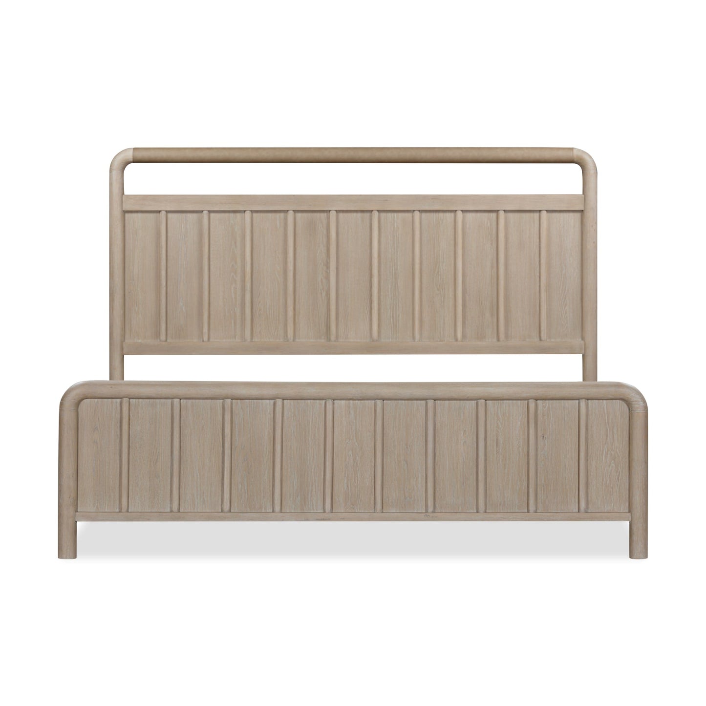 Modus Camden Shiplap Oak Wood Platform Bed in Chai