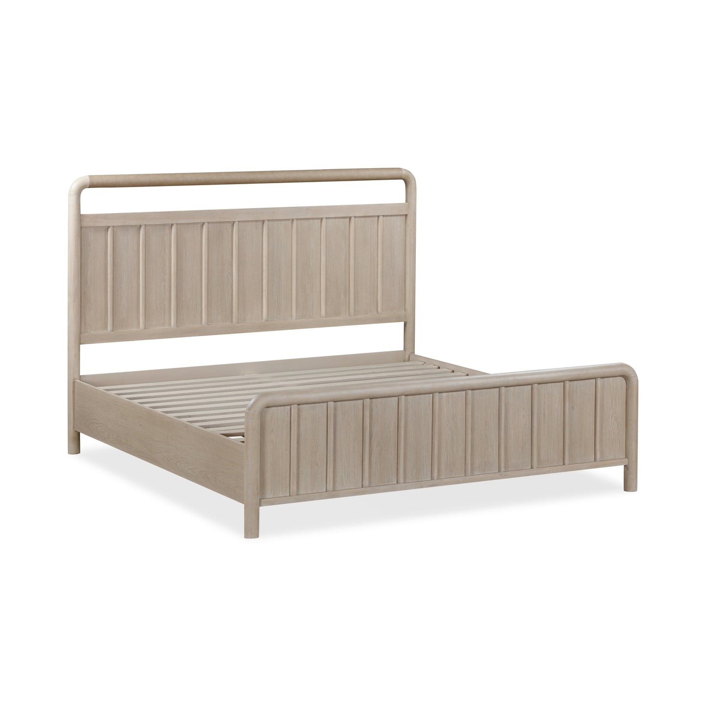 Modus Camden Shiplap Oak Wood Platform Bed in Chai