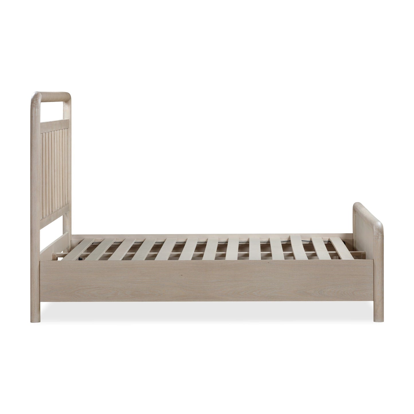 Modus Camden Shiplap Oak Wood Platform Bed in Chai