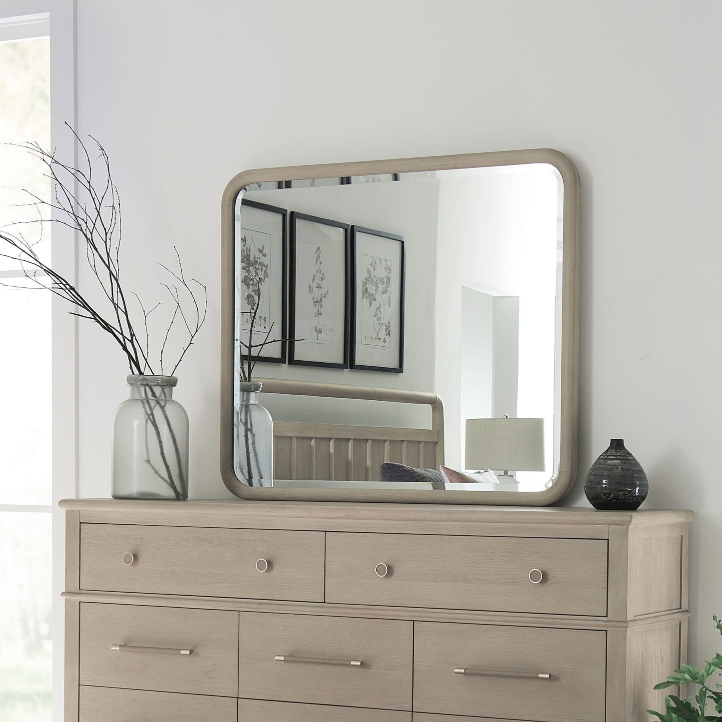Modus Camden Wall or Dresser Mirror in Chai