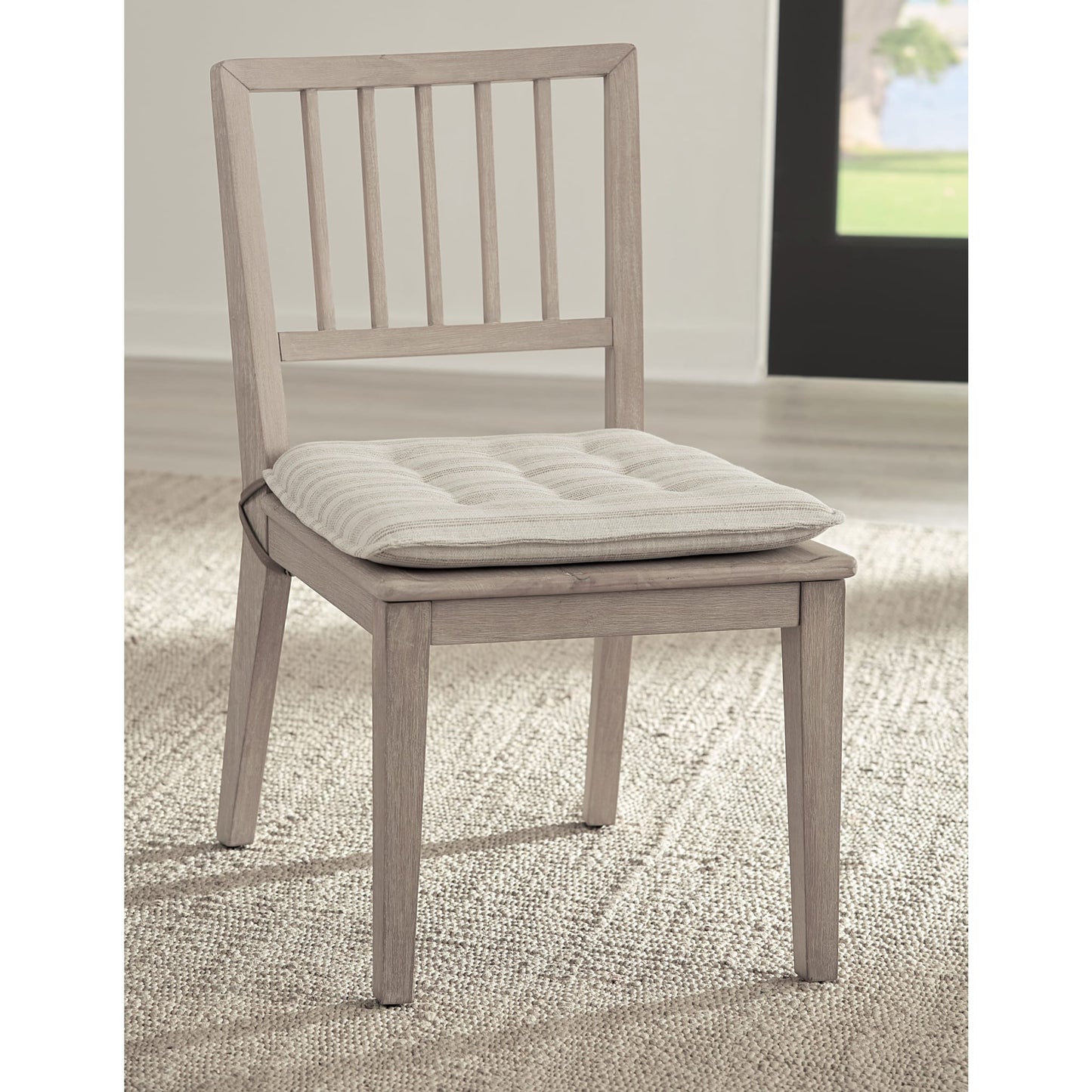 Modus Camden Wood Dining Chair with Detachable Cushion in Chai and Oat