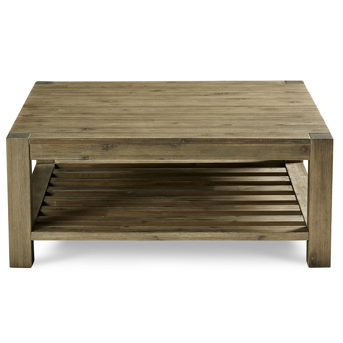 Modus Modus Canyon Solid Wood Square Coffee Table in Washed Grey