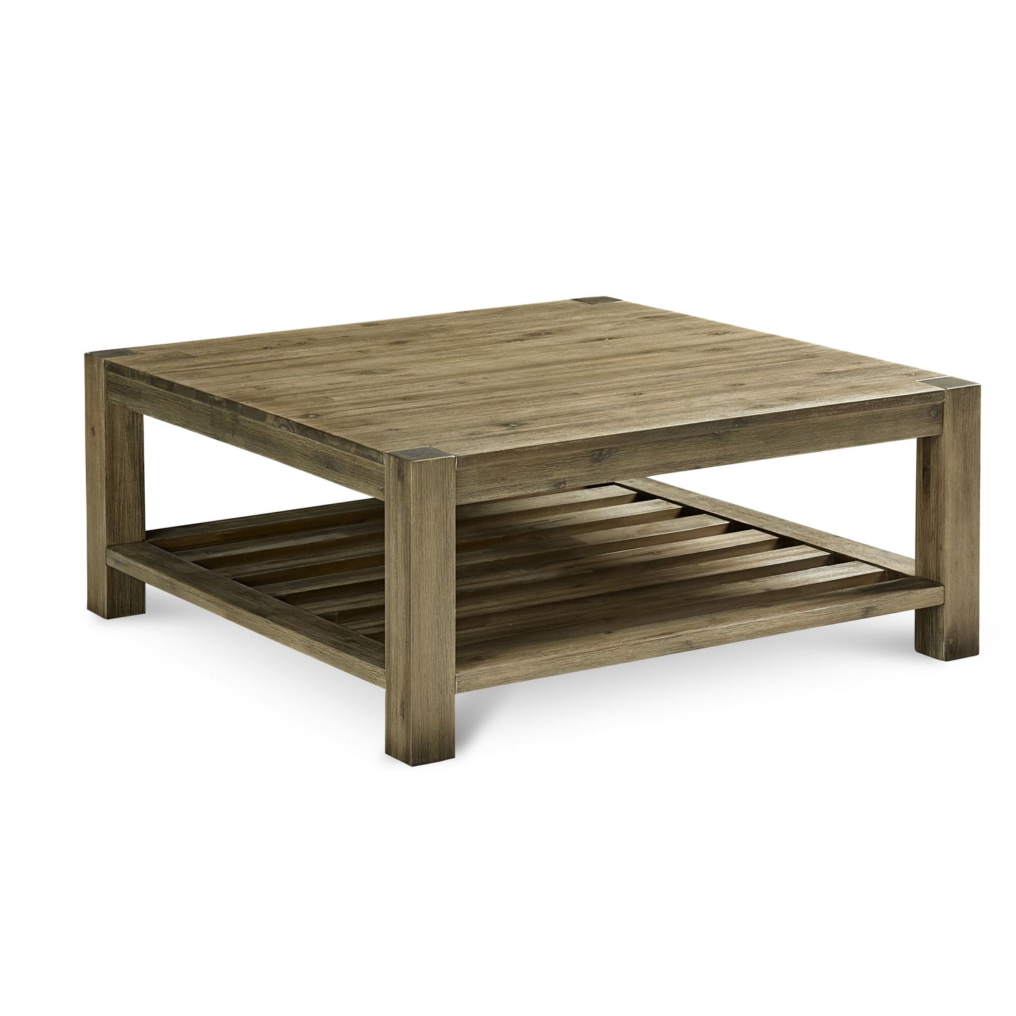 Modus Modus Canyon Solid Wood Square Coffee Table in Washed Grey