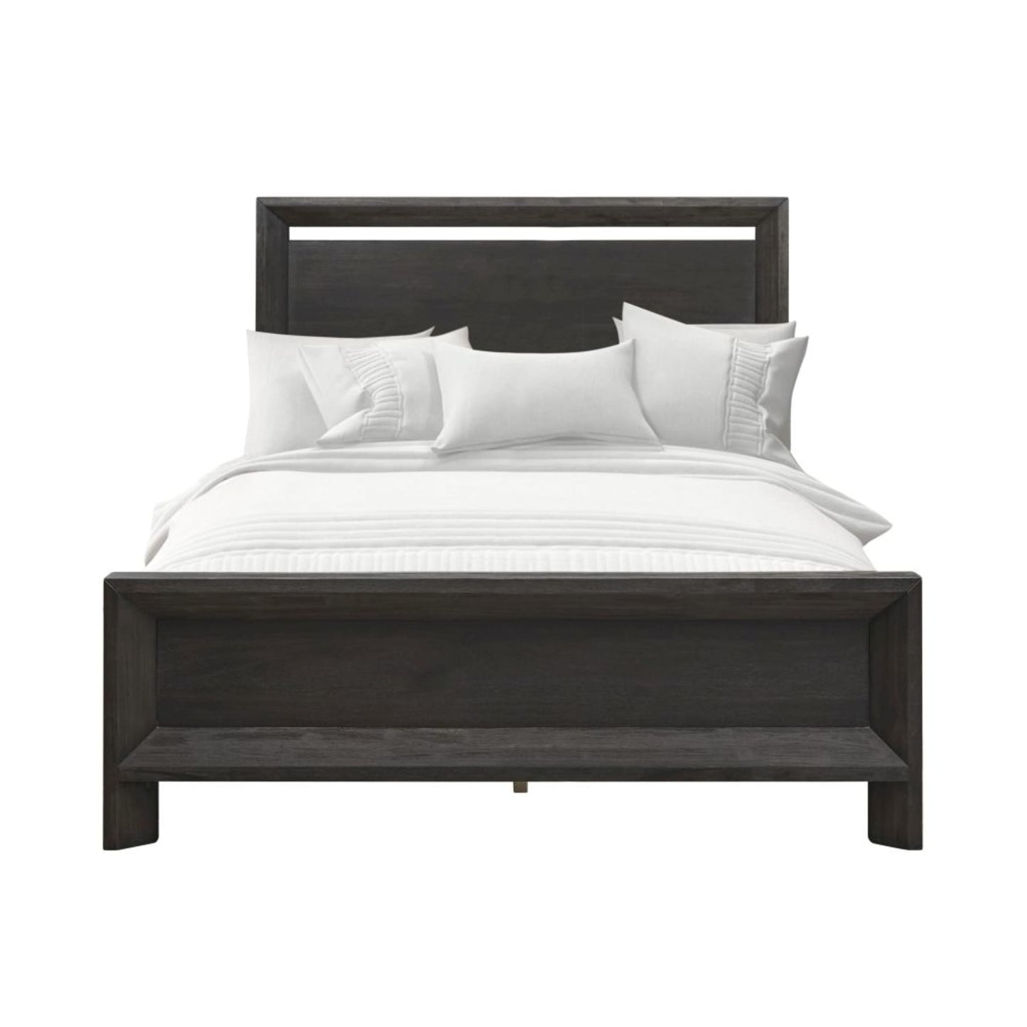Modus Chloe Wood Panel Bed in Basalt Grey