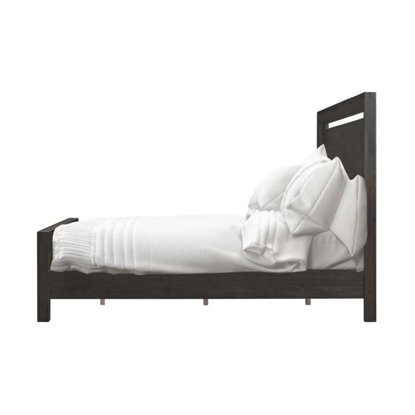 Modus Chloe Wood Panel Bed in Basalt Grey