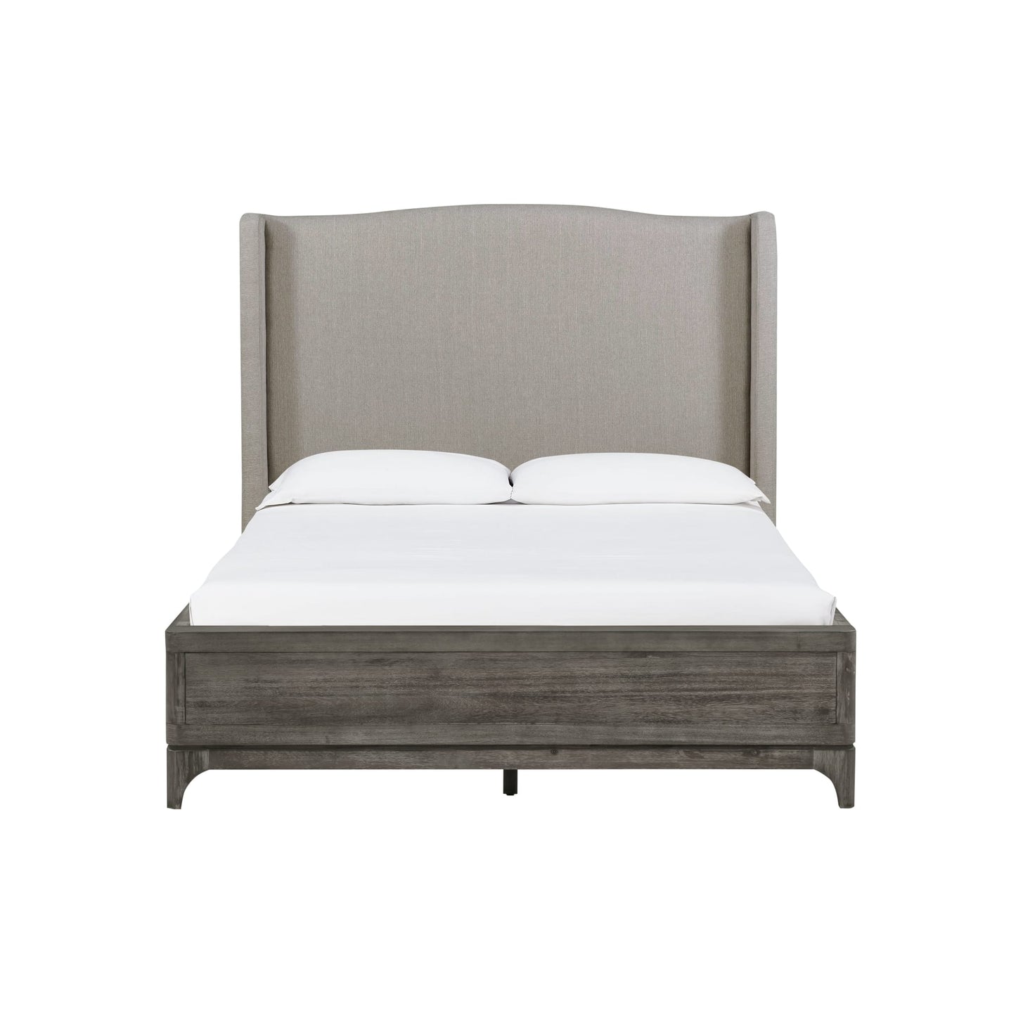 Modus Cicero Upholstered Wingback Bed in Slate Grey