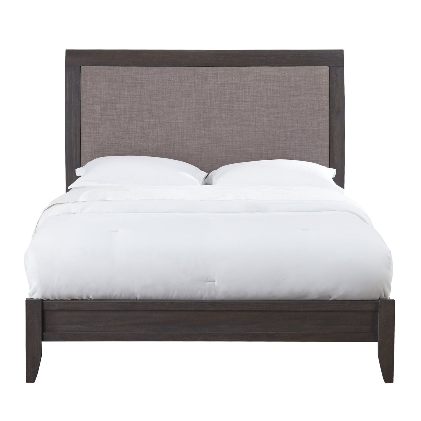 Modus City II Upholstered Sleigh Bed in Basalt Gray