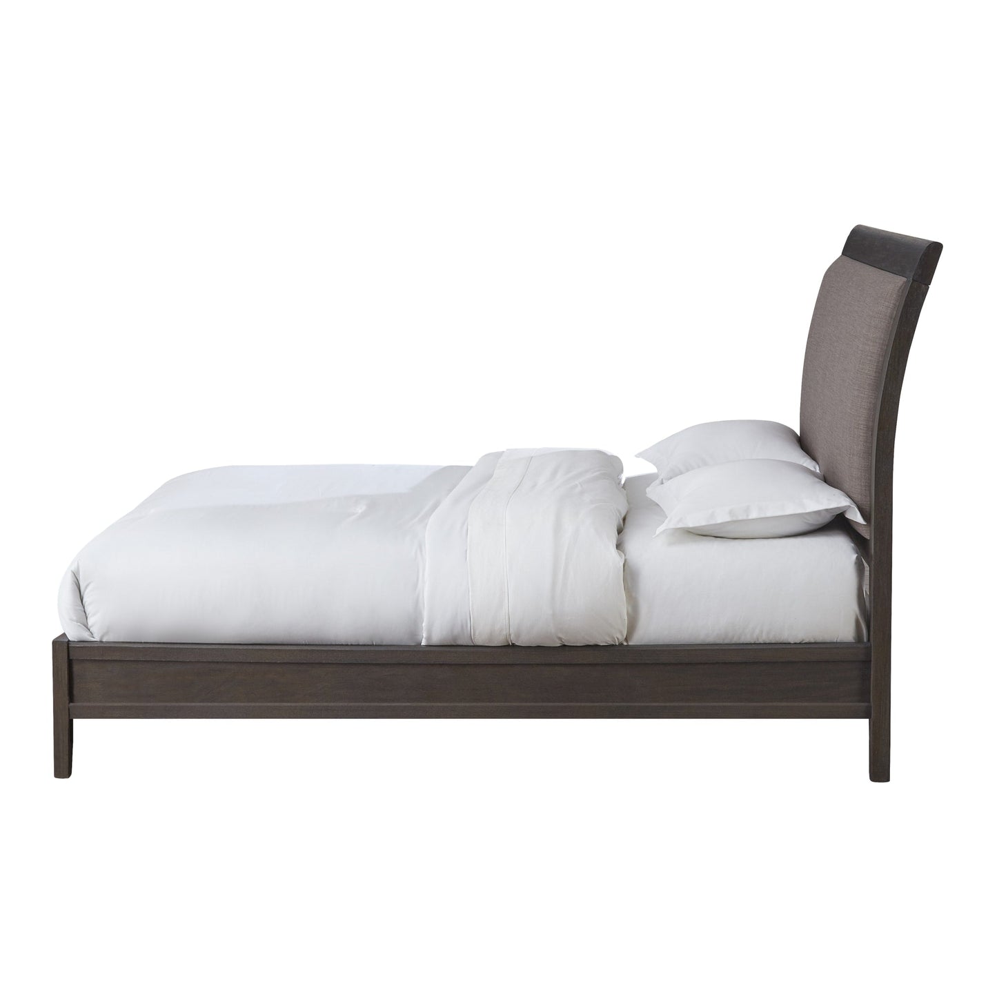 Modus City II Upholstered Sleigh Bed in Basalt Gray