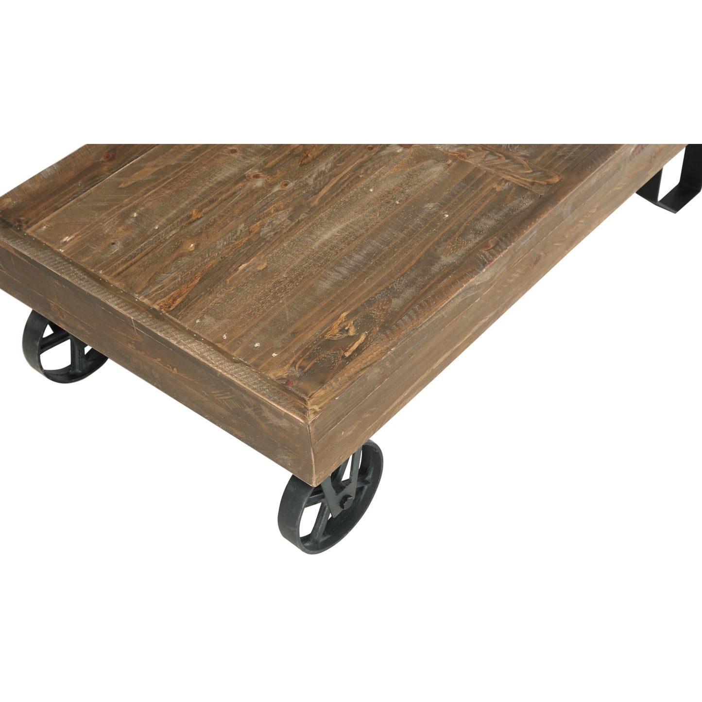 Modus Modus Coalburn Reclaimed Wood Rectangular Coffee Table in Russett Brown