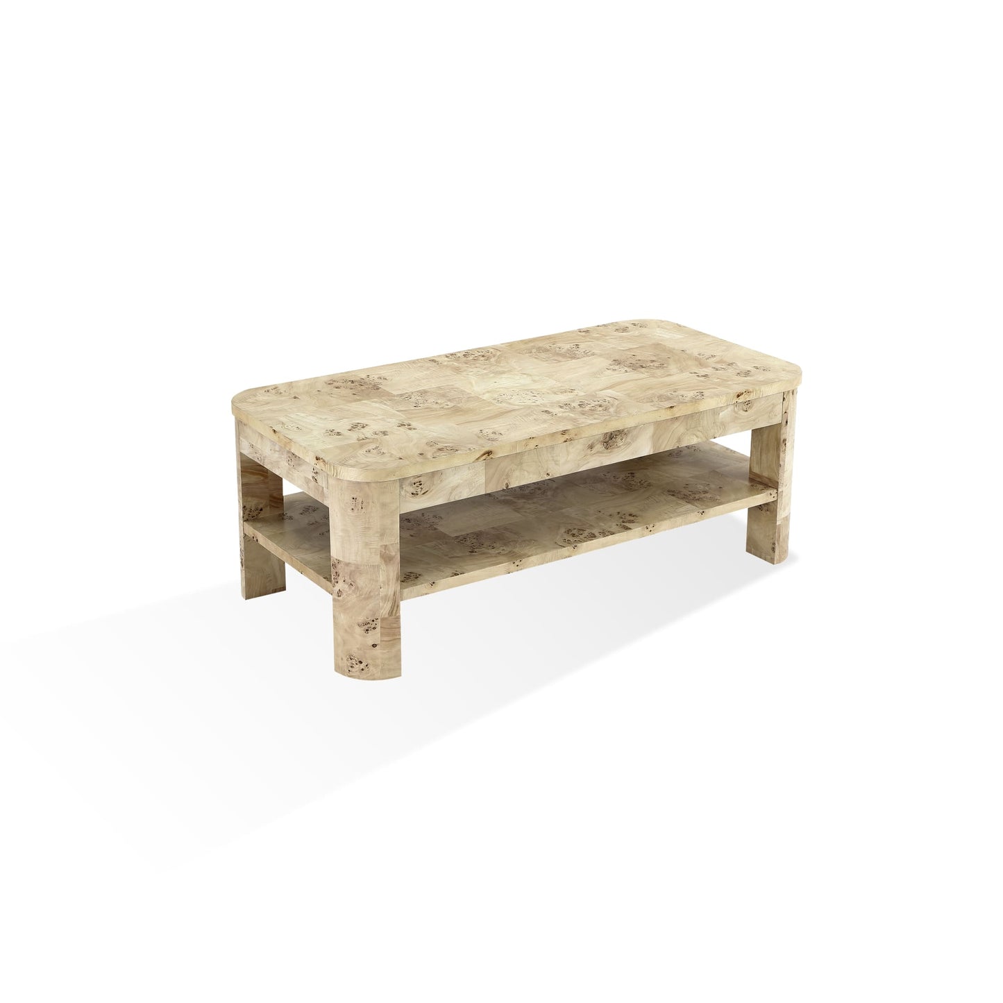 Modus Modus Cosmo Mappa Burl Coffee Table in Amber Kiss