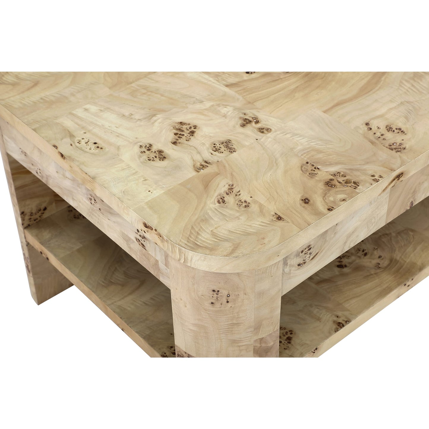 Modus Modus Cosmo Mappa Burl Coffee Table in Amber Kiss