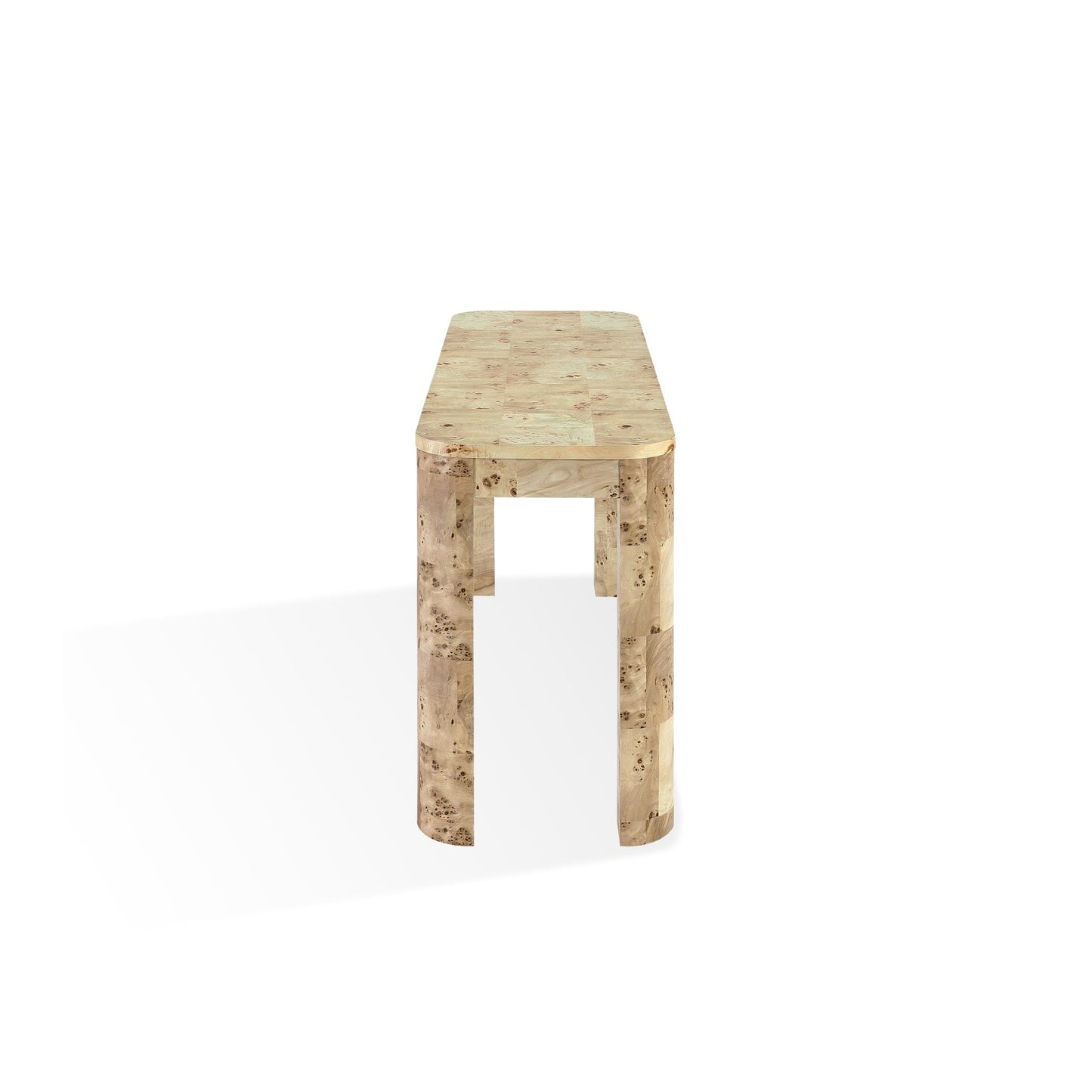 Modus Cosmo Mappa Burl Console Table in Amber Kiss