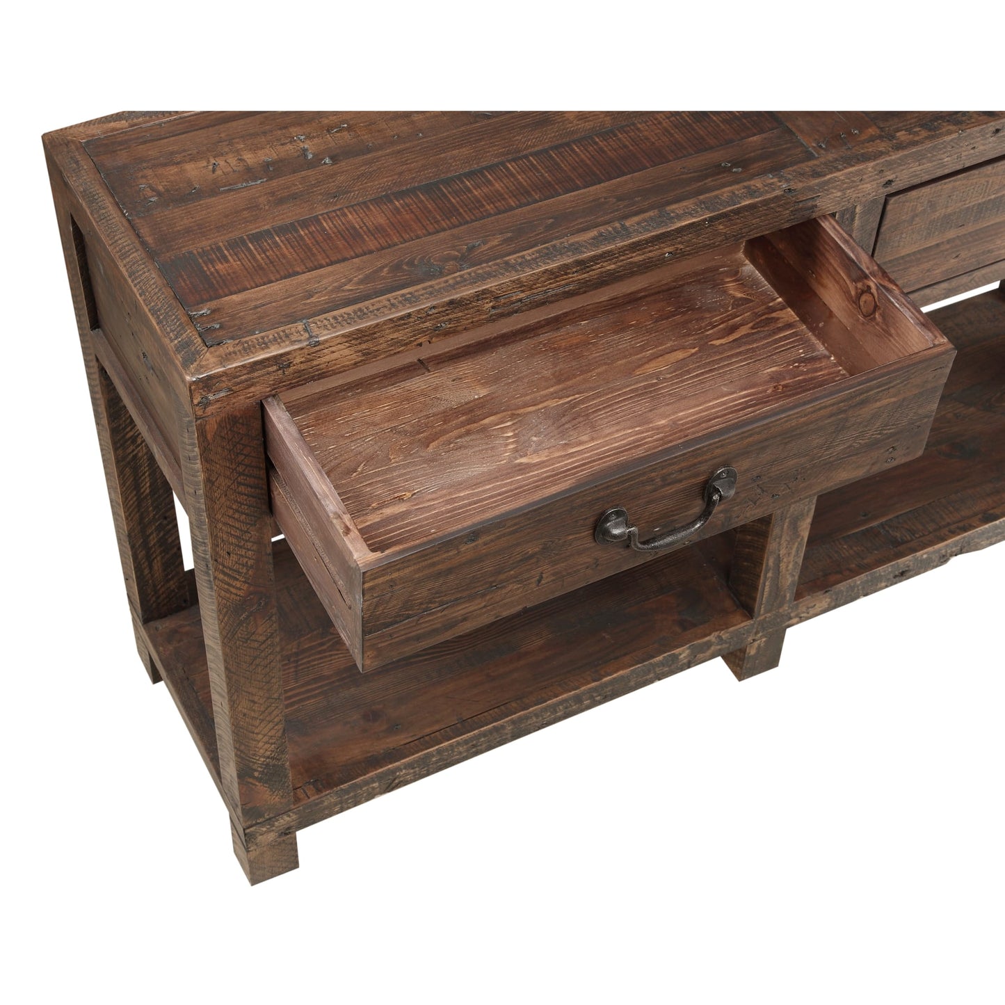 Modus Craster Reclaimed Wood Console Table in Smoky Taupe