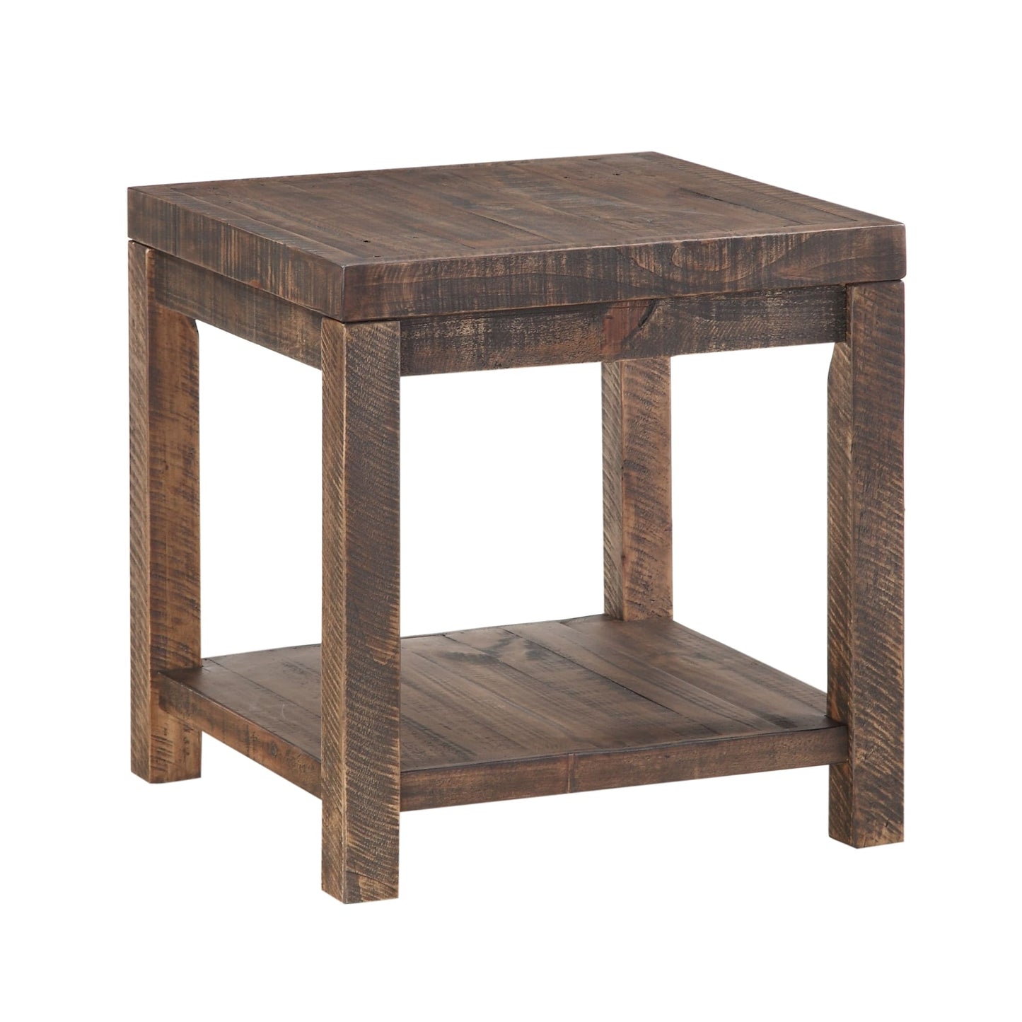 Modus Craster Reclaimed Wood Square Side Table in Smoky Taupe