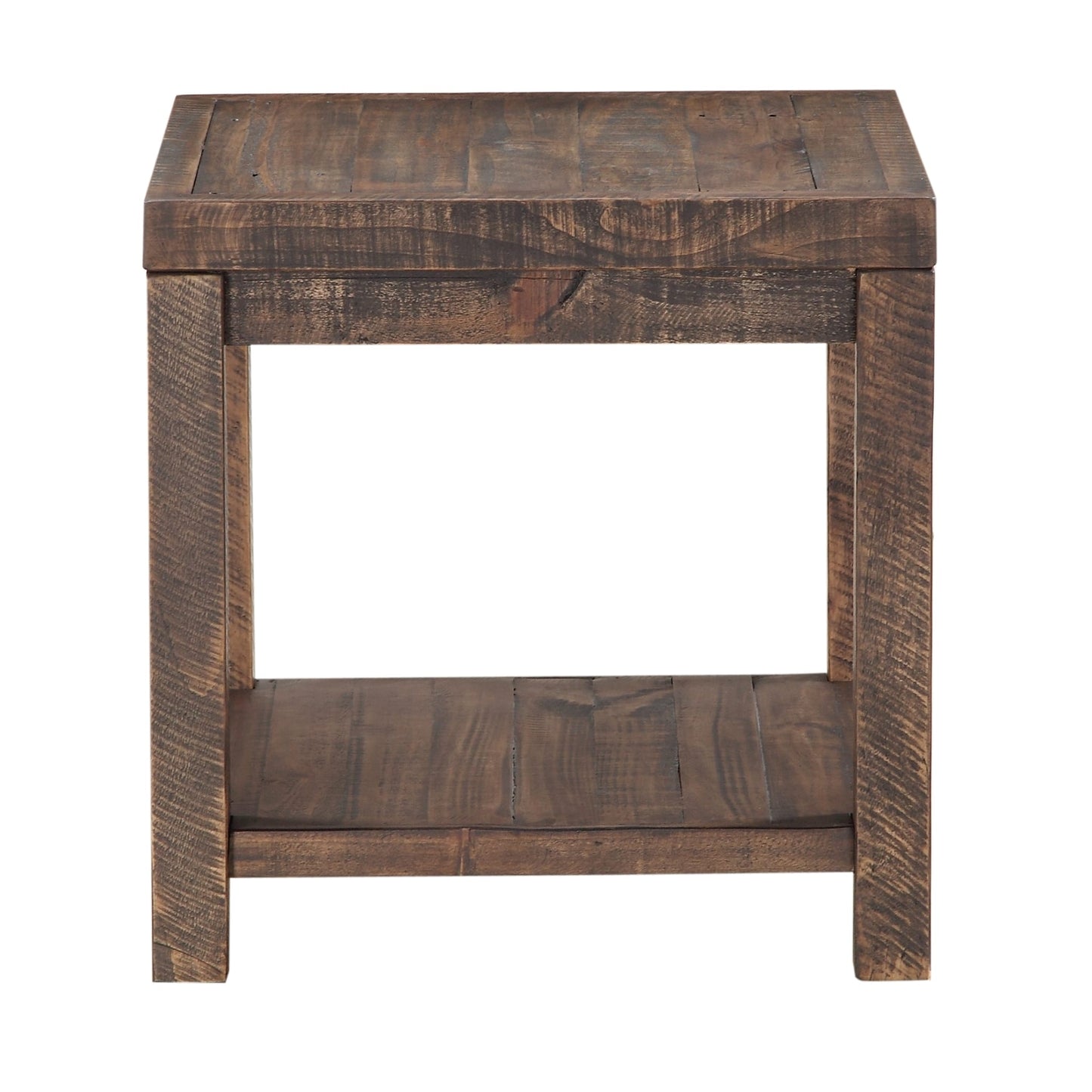 Modus Craster Reclaimed Wood Square Side Table in Smoky Taupe