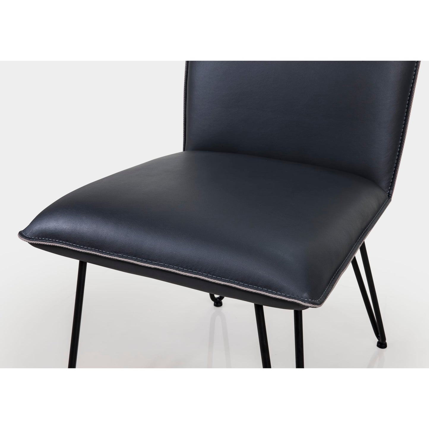 Modus Demi Hairpin Leg Modern Dining Chair in Cobalt