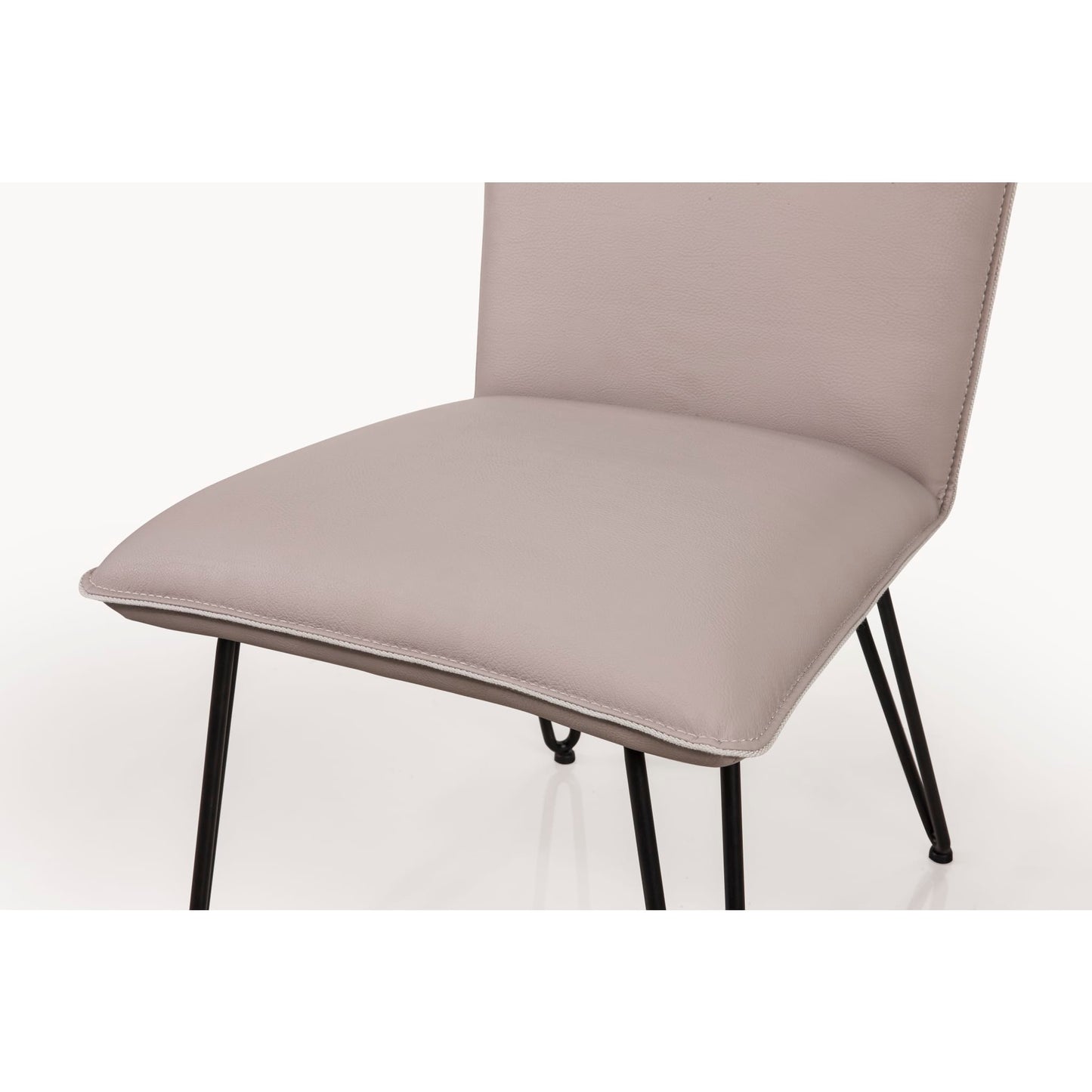 Modus Demi Hairpin Leg Modern Dining Chair in Taupe