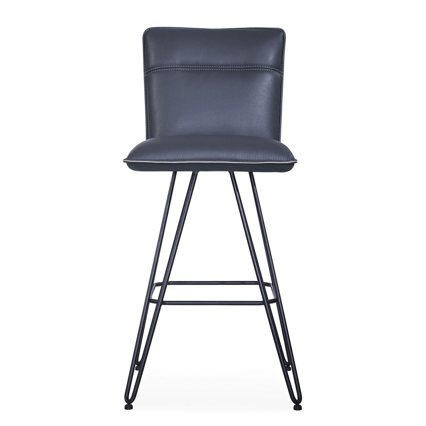 Modus Demi Hairpin Leg Swivel Bar Stool in Cobalt