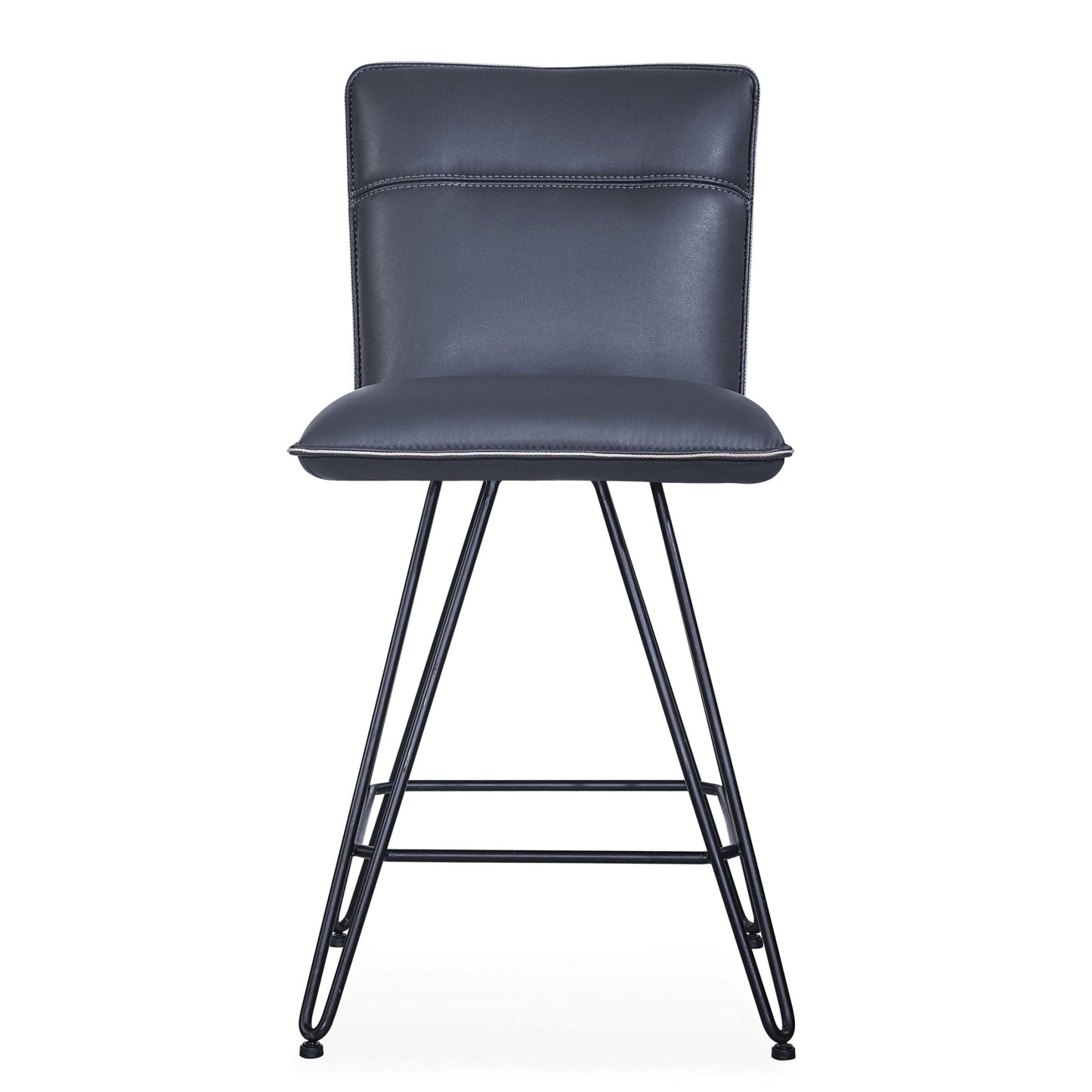 Modus Demi Hairpin Leg Swivel Counter Stool in Cobalt