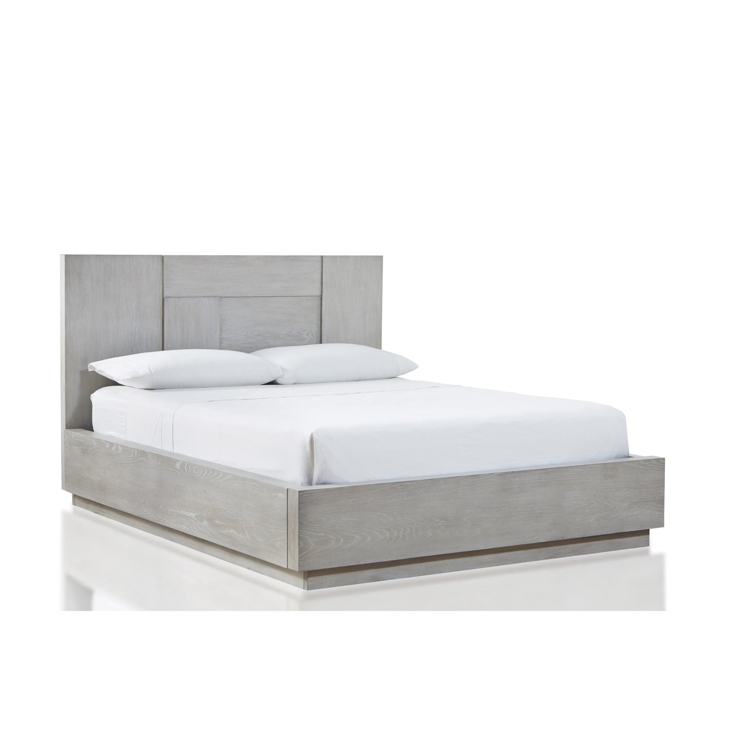 Modus Destination Wood Panel Bed in Cotton Grey