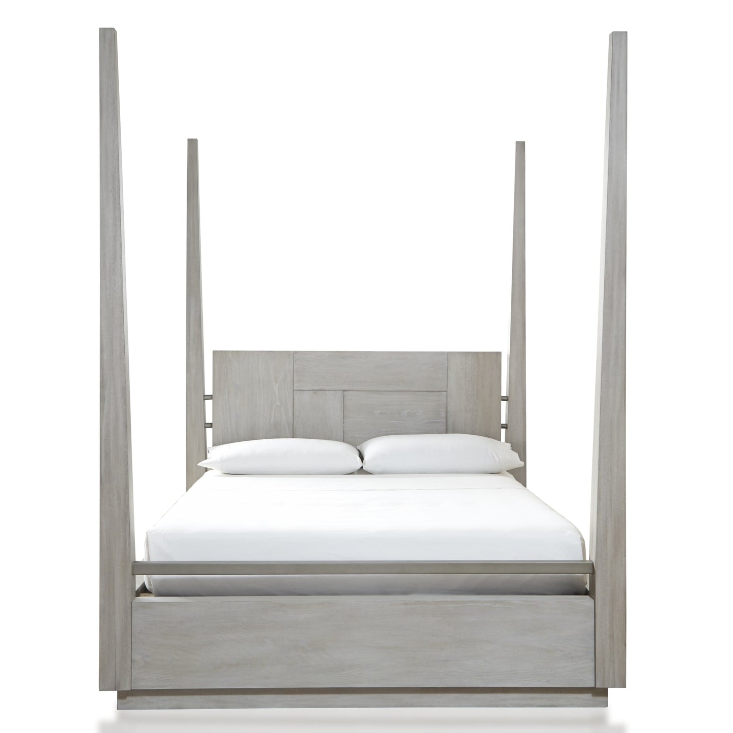 Modus Destination Wood Poster Bed in Cotton Grey