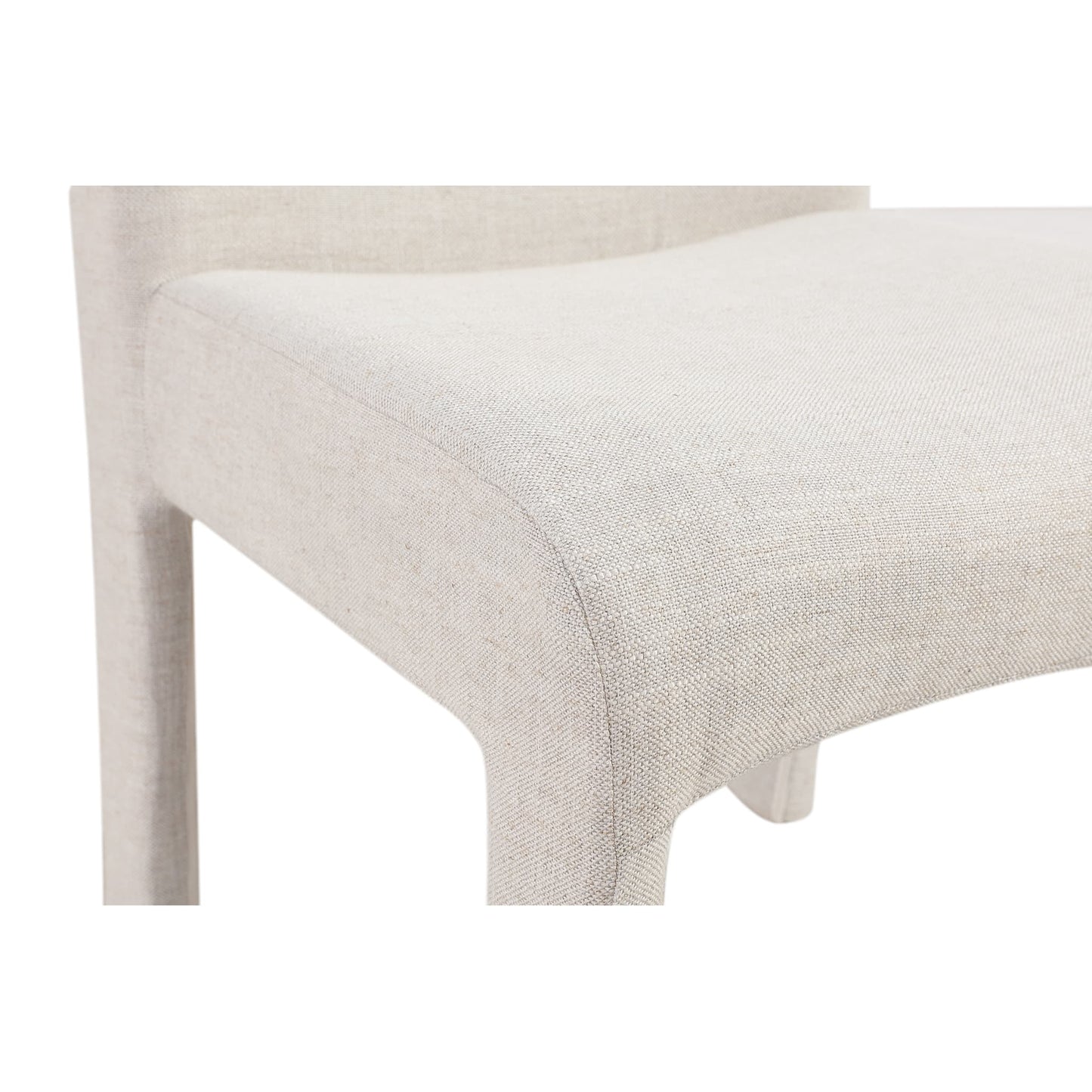 Modus Devon Fully Upholstered Dining Chair in Turtle Dove Linen