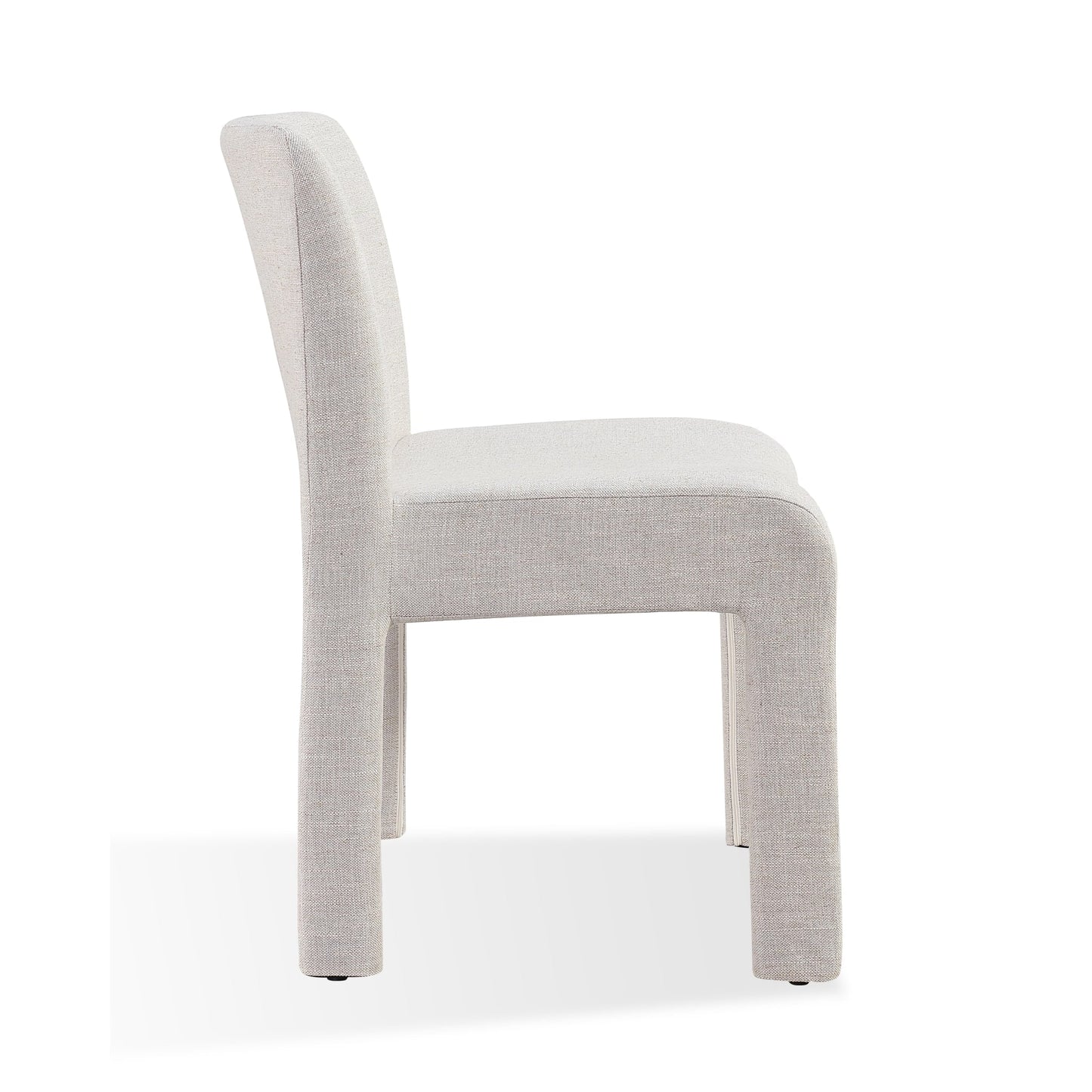 Modus Devon Fully Upholstered Dining Chair in Turtle Dove Linen