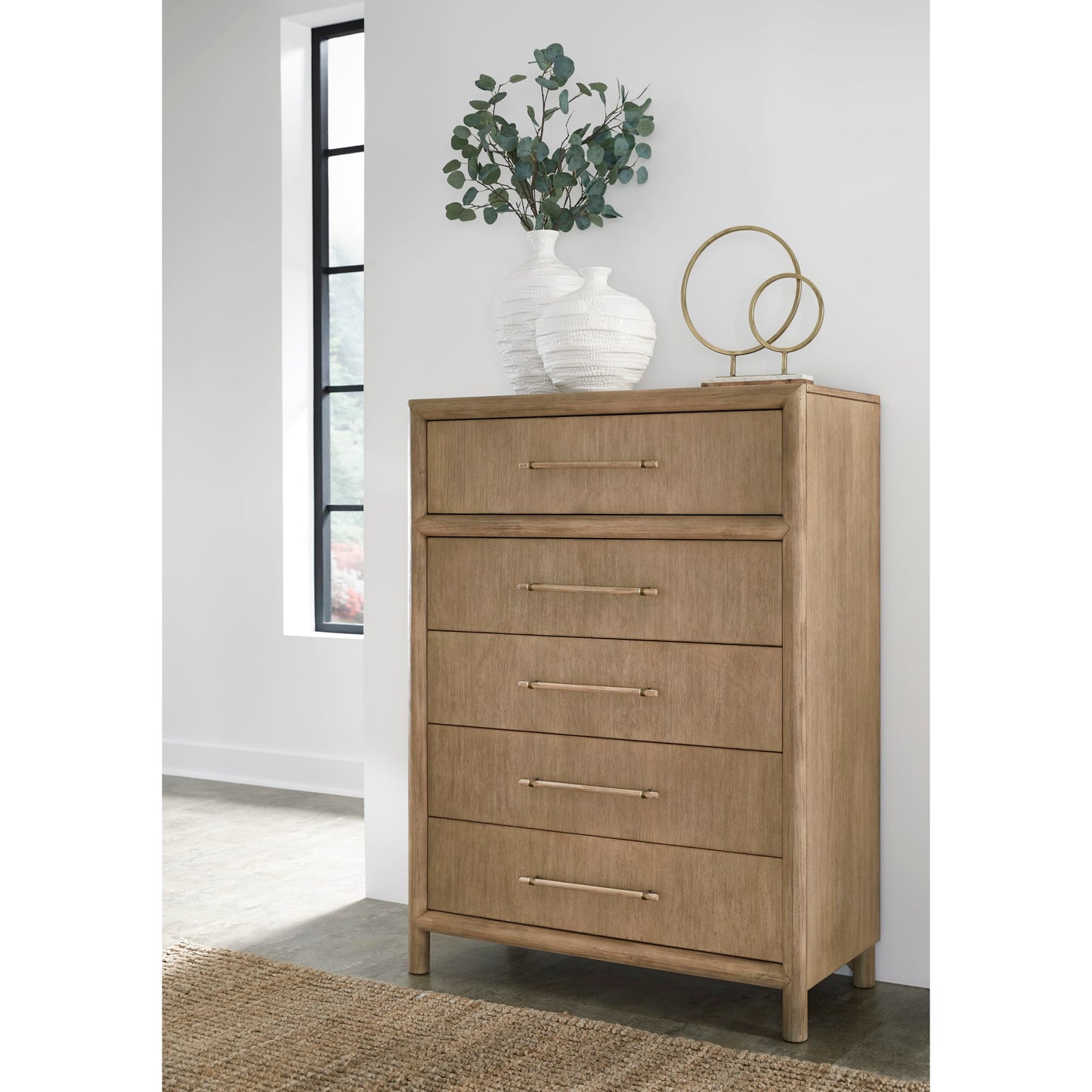 Modus Modus Modus Dorsey Five Drawer Chest in Granola