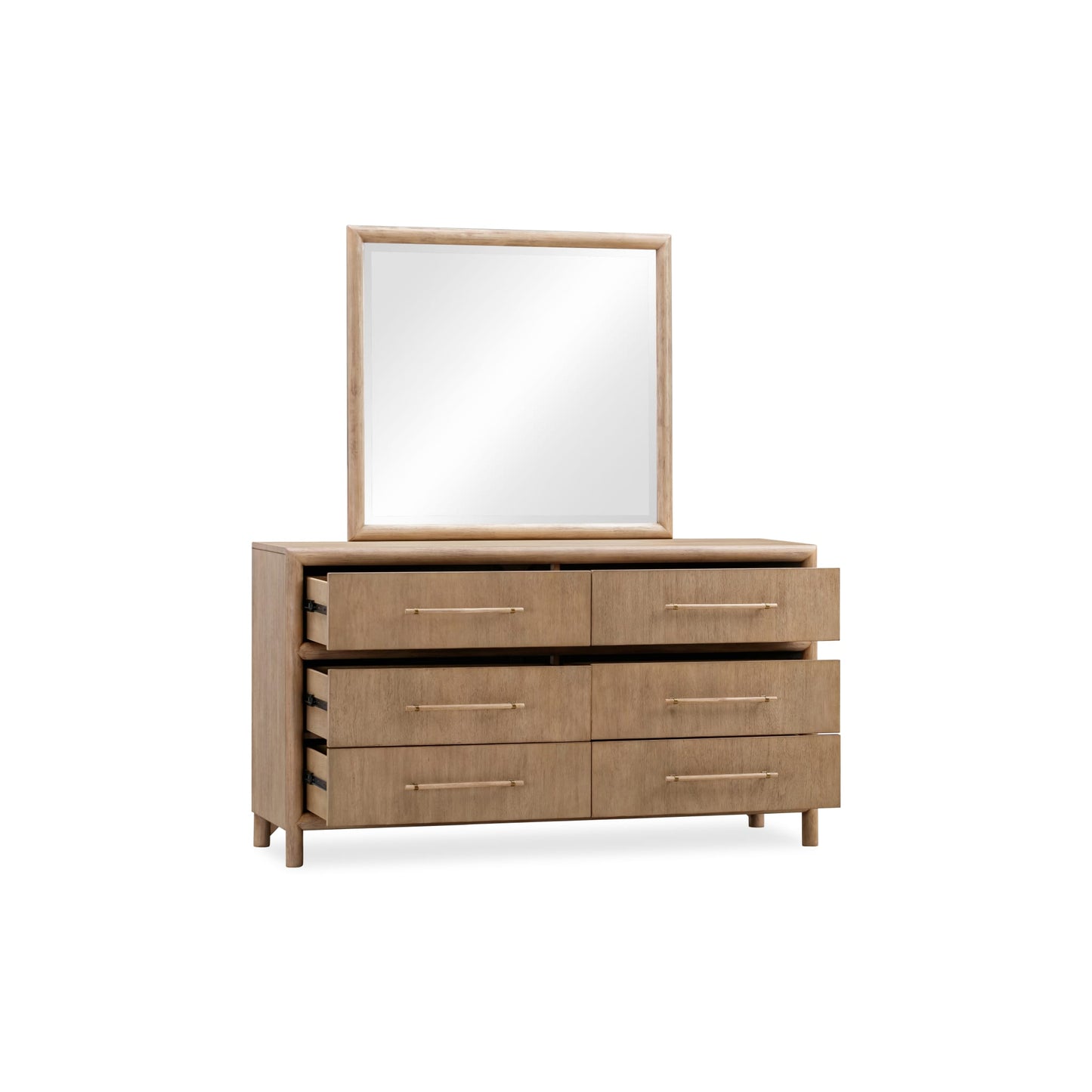 Modus Dorsey Six Drawer Dresser in Granola