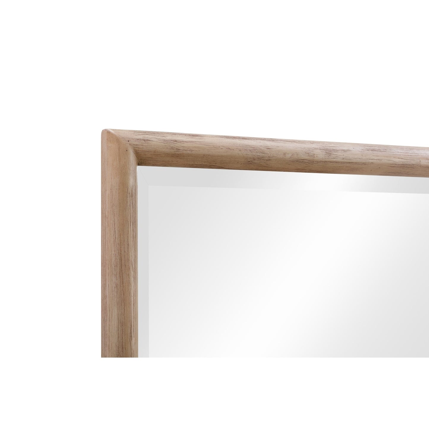 Modus Dorsey Solid Wood and Glass Mirror in Granola