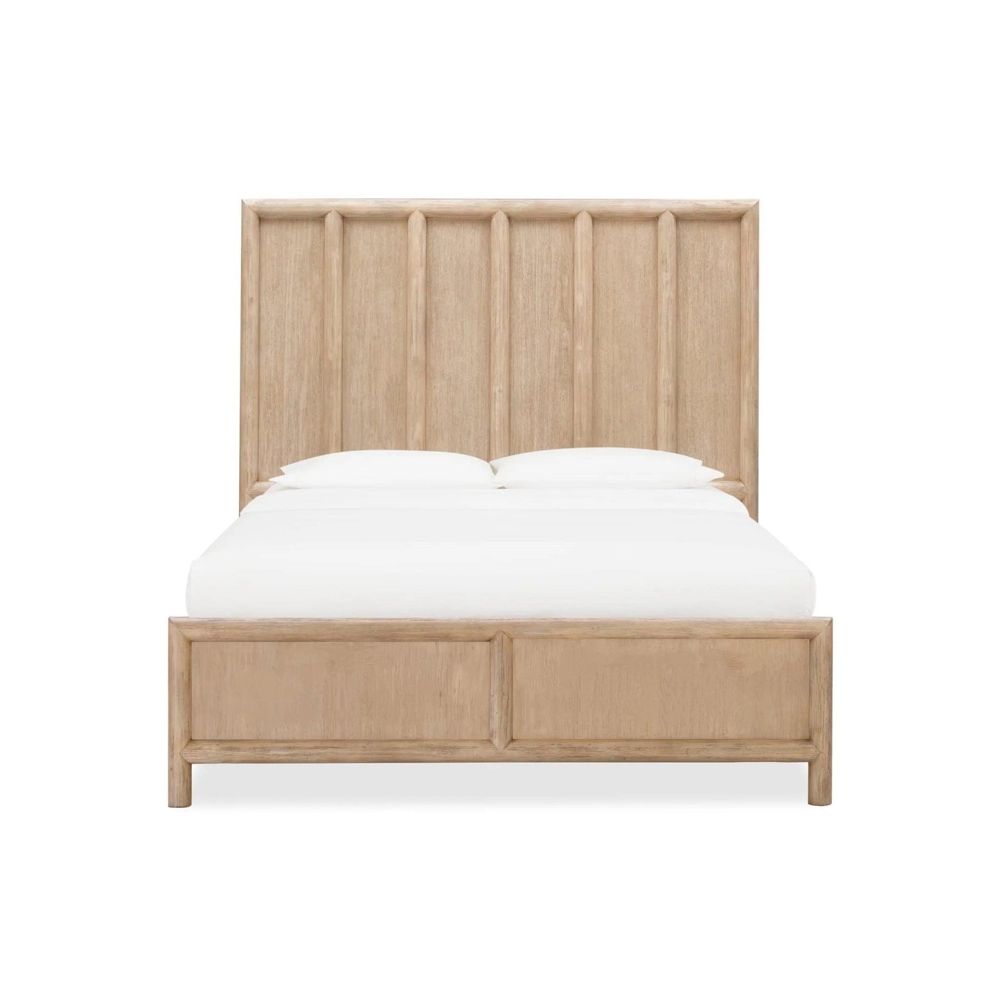 Modus Dorsey Wooden Panel Bed in Granola