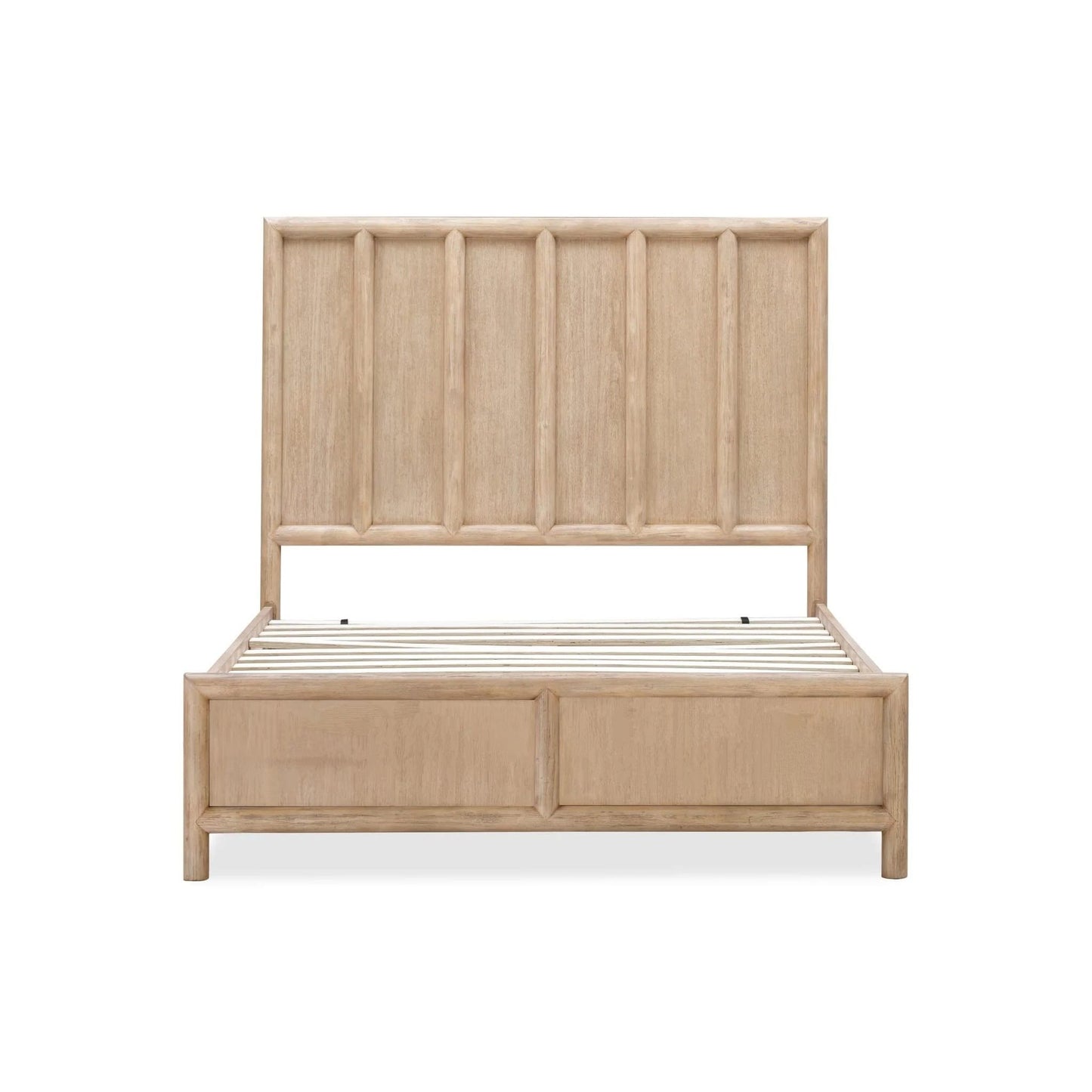 Modus Dorsey Wooden Panel Bed in Granola