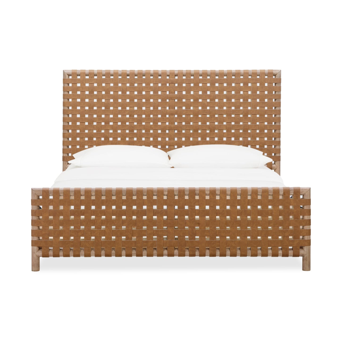 Modus Dorsey Woven Panel Bed in Granola and Ginger