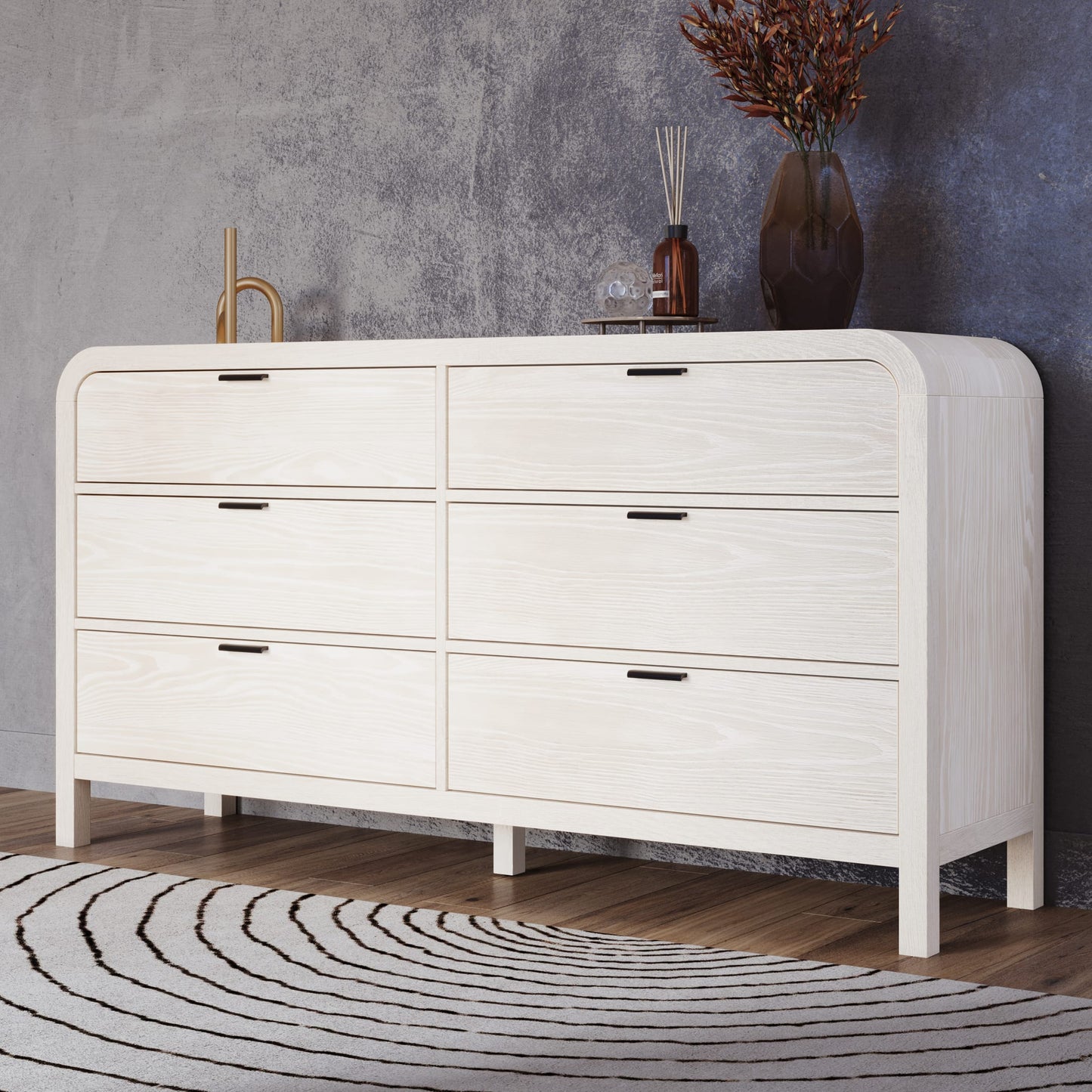 Modus Drake Six Drawer Dresser in Sugar