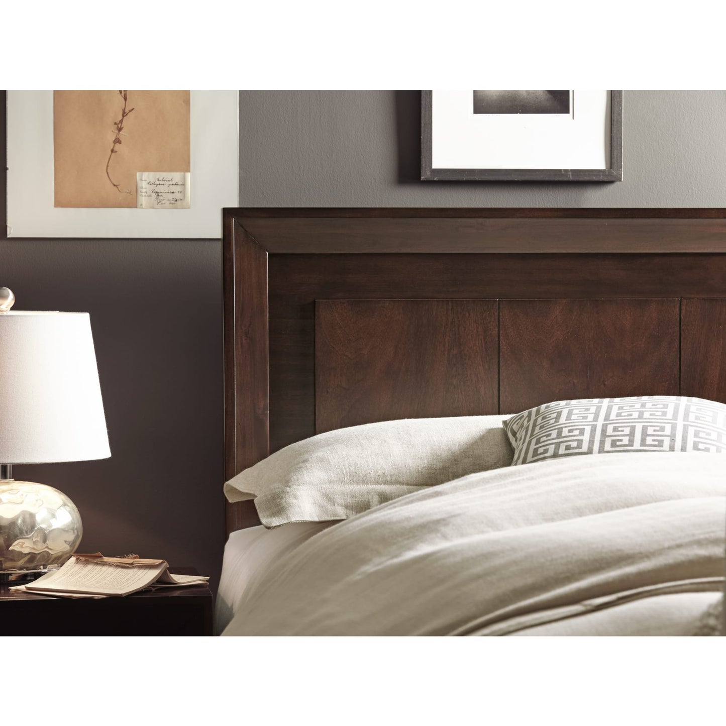 Modus Element Wood Platform Bed in Chocolate Brown