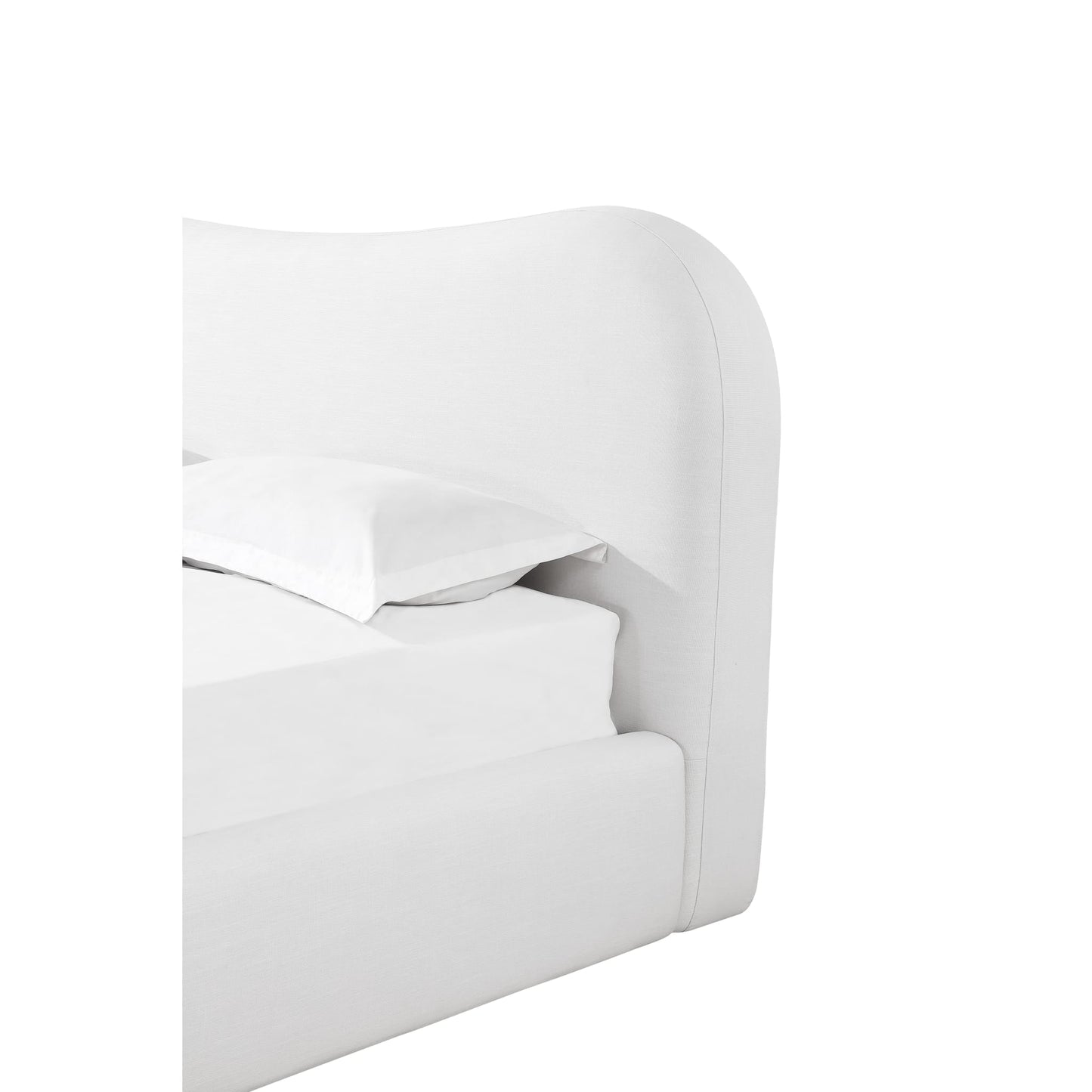 Modus Elena Upholstered Bed in Vanilla Linen
