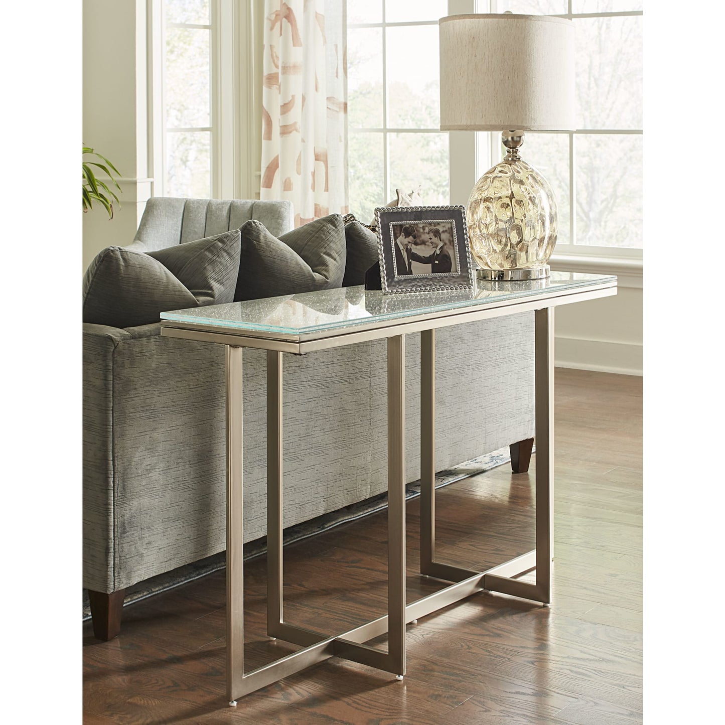 Modus Eliza Media Console Table in Ultra White