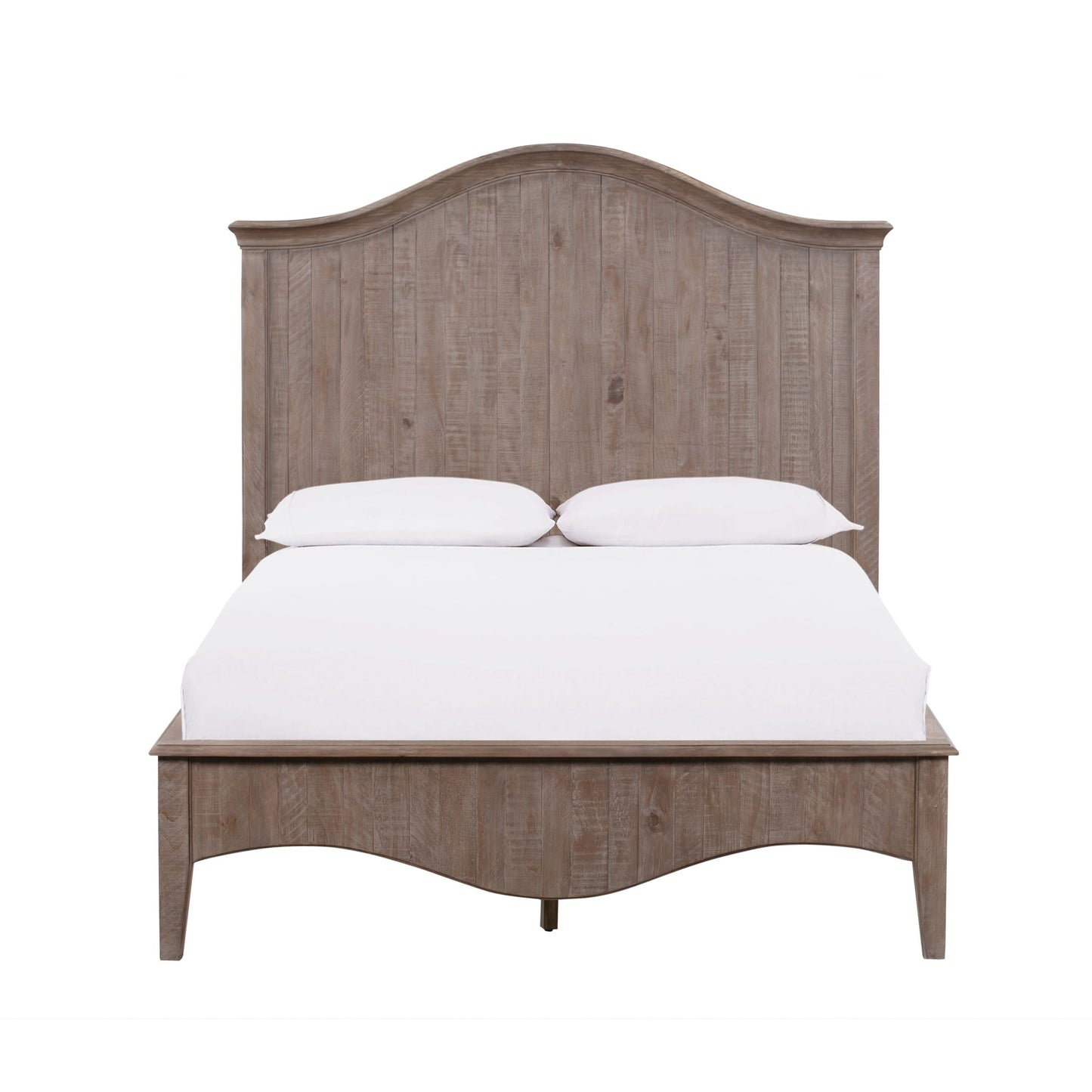 Modus Ella Solid Wood Crown Bed in Camel