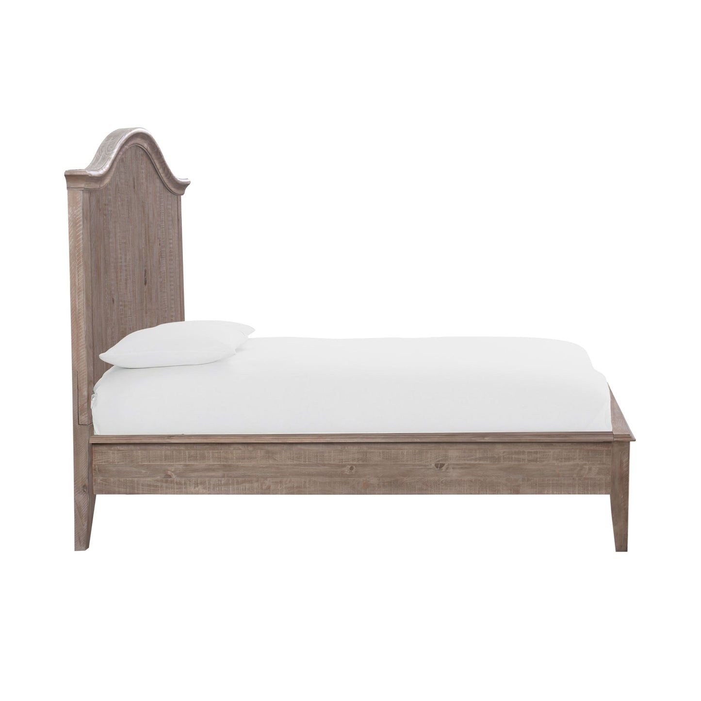 Modus Ella Solid Wood Crown Bed in Camel